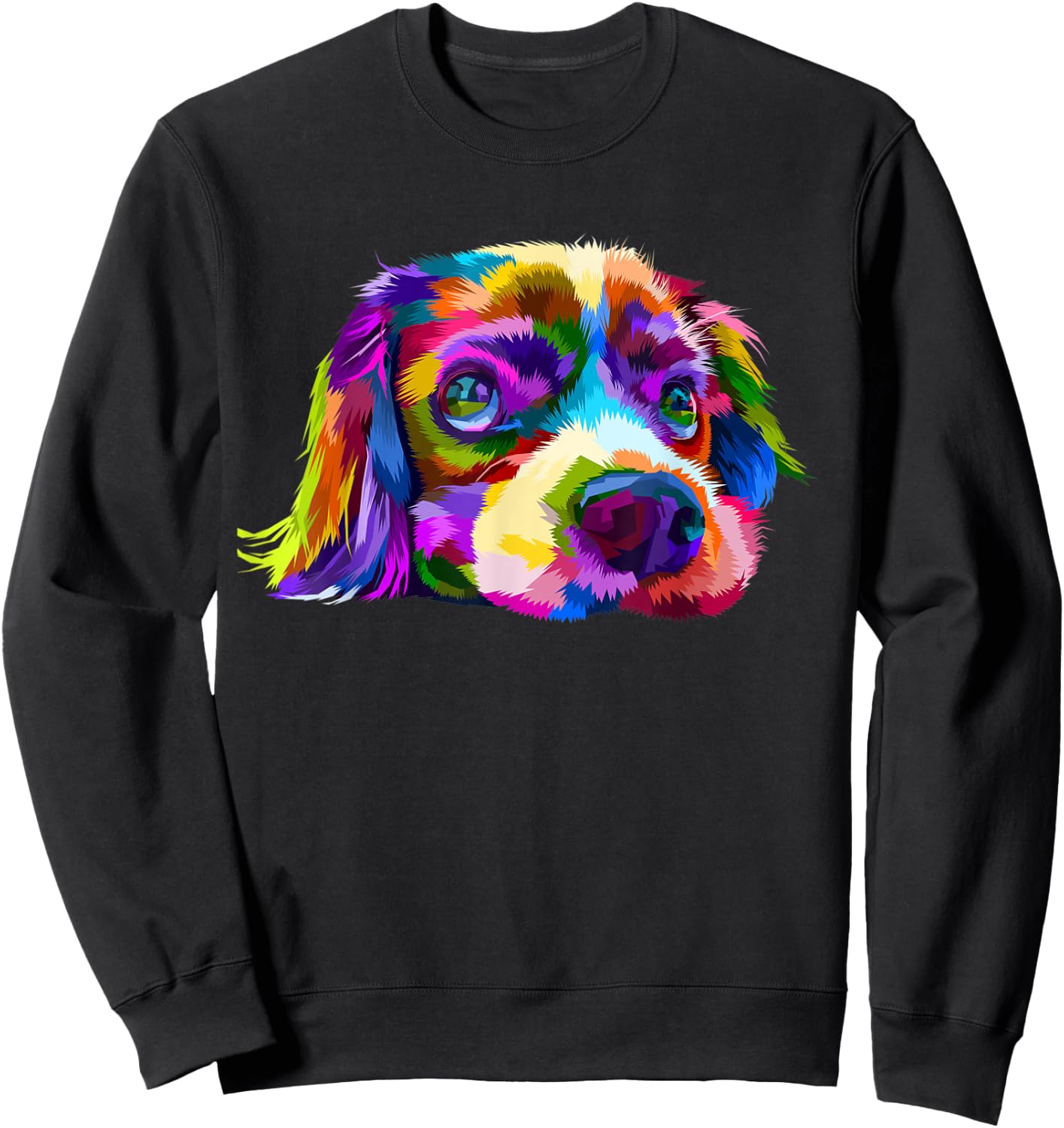 Beagle Colorful Dog Pop Art Lovers Sweatshirt - Sweatshirt | Black
