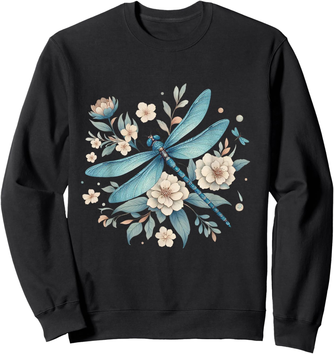 Dragonfly Casual Summer Women Sweatshirt - Sweatshirt | Black