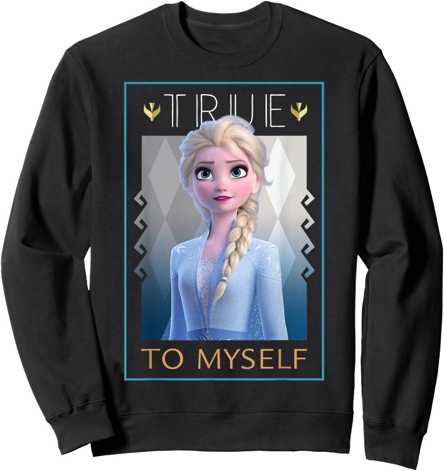 Disney Frozen 2 Elsa True To Myself Poster Sweatshirt - Sweatshirt | Black