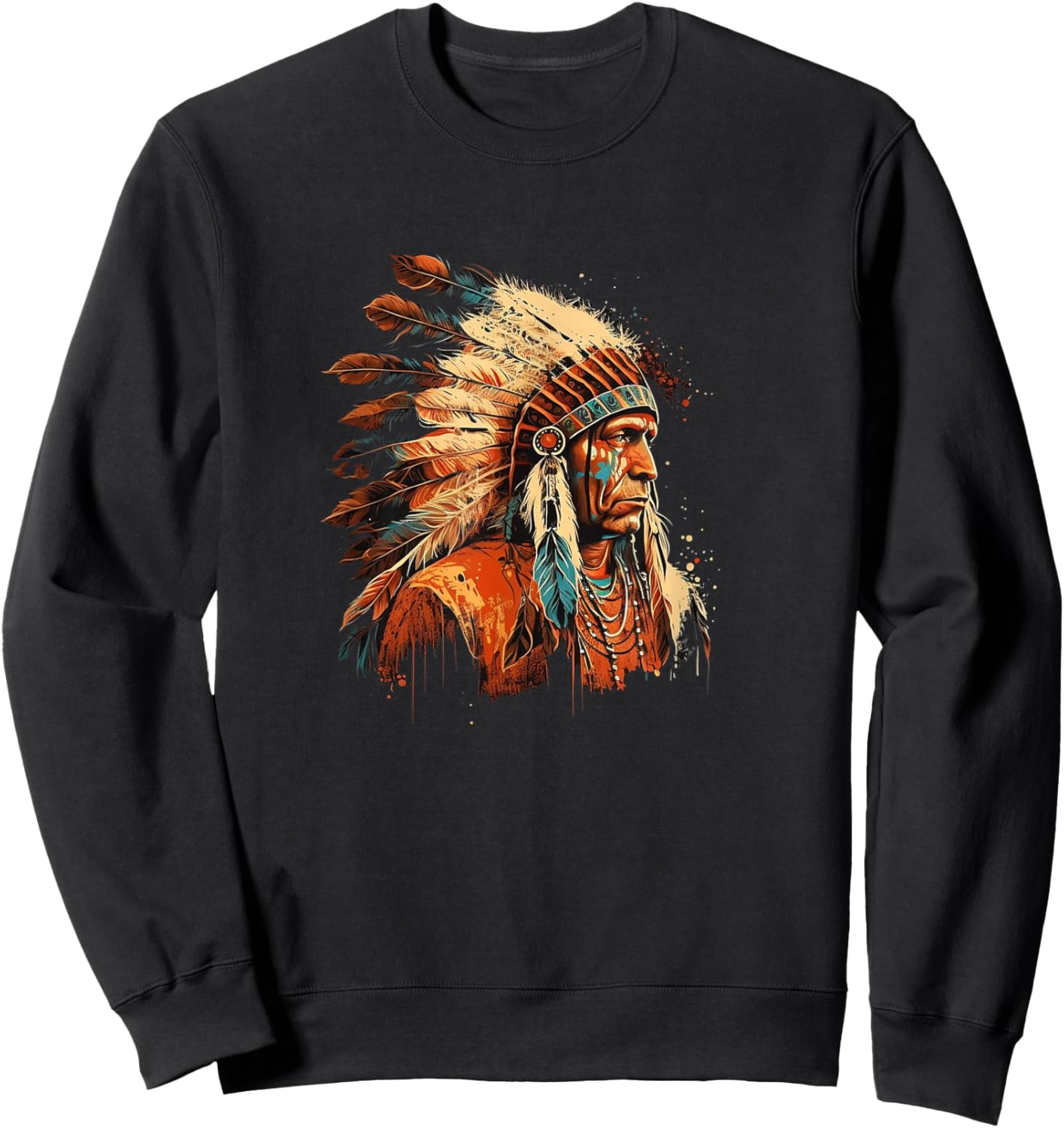 Native American Dreamcatcher Indian Design Sweatshirt - Sweatshirt | Black