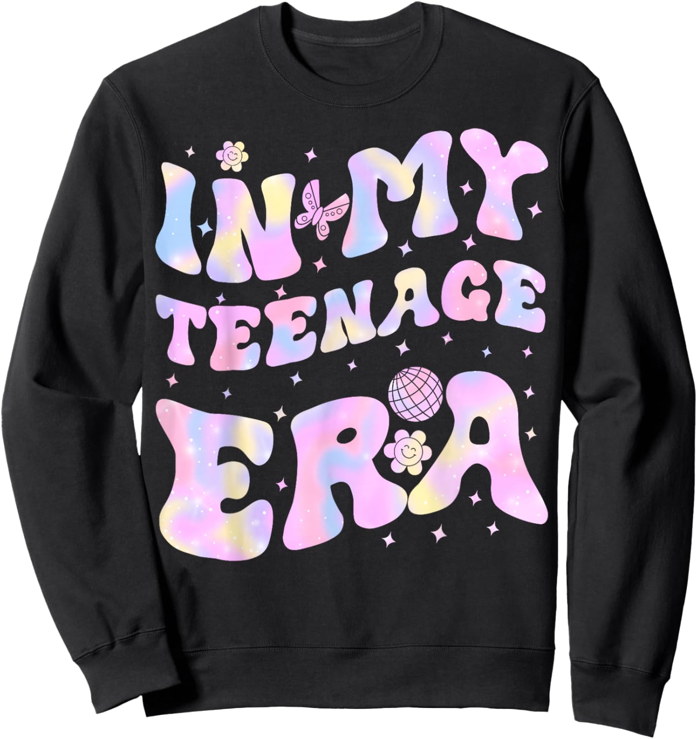 In My Teenage Era - 13th Birthday Sweatshirt - Sweatshirt | Black