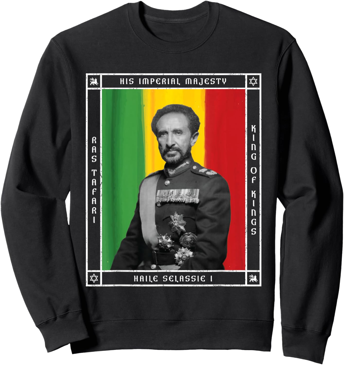 His Imperial Majesty Haile Selassie I Sweatshirt - Sweatshirt | Black