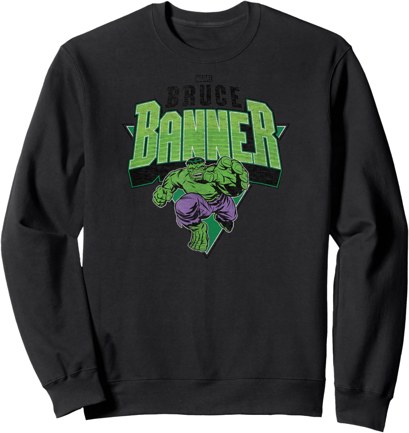 Hulk - Bruce Banner Collegiate Sweatshirt - Sweatshirt | Black