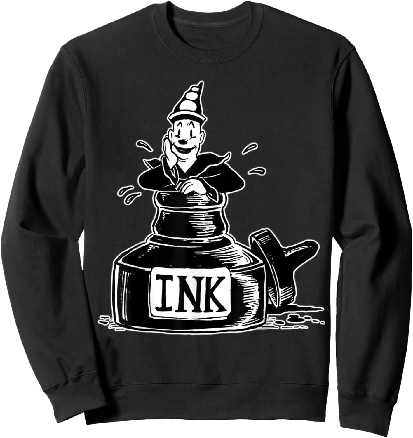 Urban Empyre Koko the Clown Inkwell Sweatshirt - Sweatshirt | Black