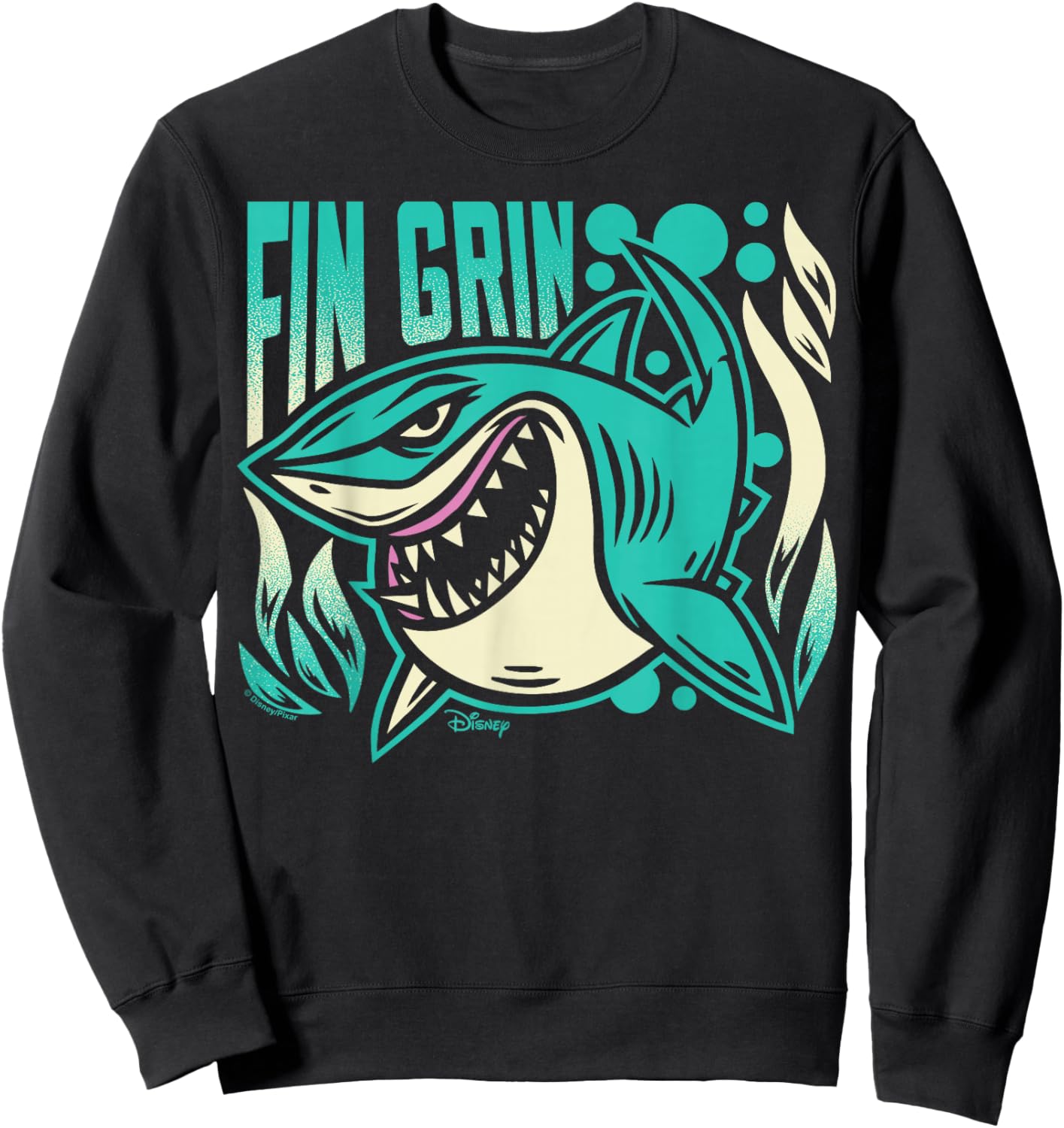 Finding Nemo - Bruce Shark Fin Grin Sweatshirt - Sweatshirt | Black