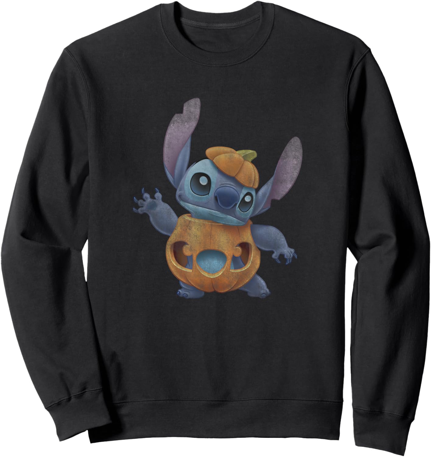Disney Lilo & Stitch Halloween Candy Time Pumpkin Costume Sweatshirt - Sweatshirt | Black