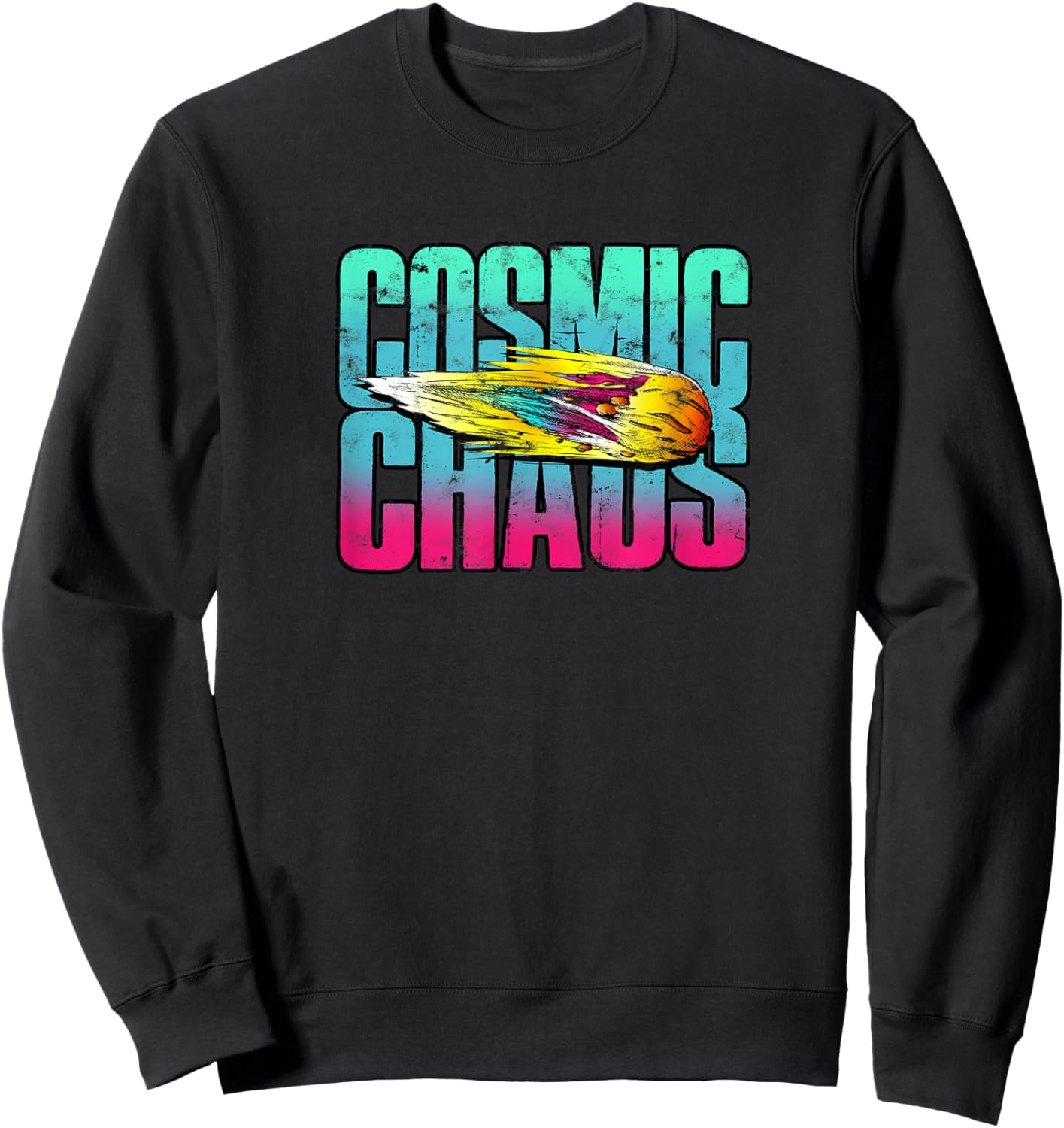 Cosmic Chaos - Space Sweatshirt - Sweatshirt | Black