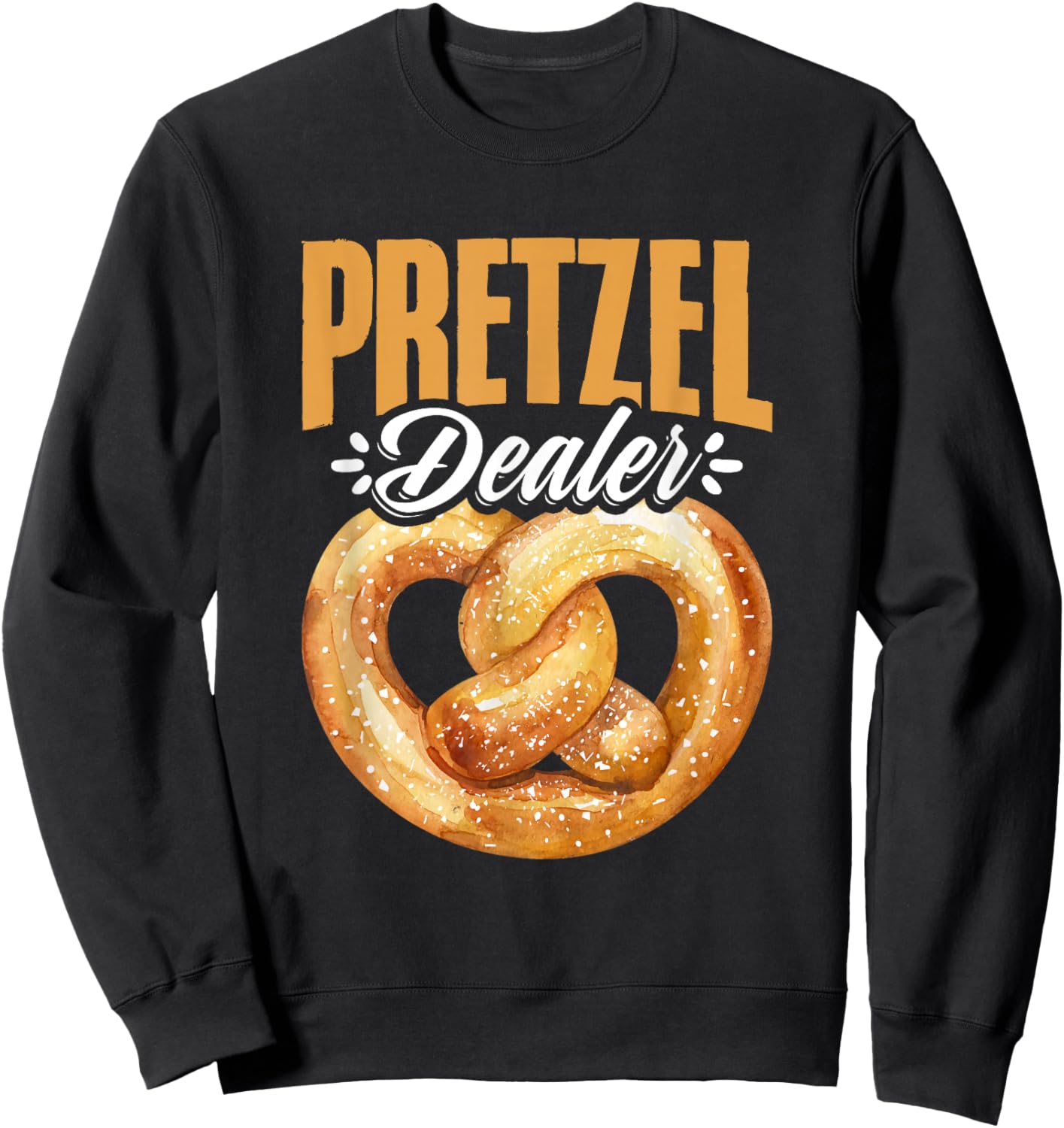Pretzel Dealer Pretzels Snack Oktoberfest Baking Pretzel Sweatshirt - Sweatshirt | Black