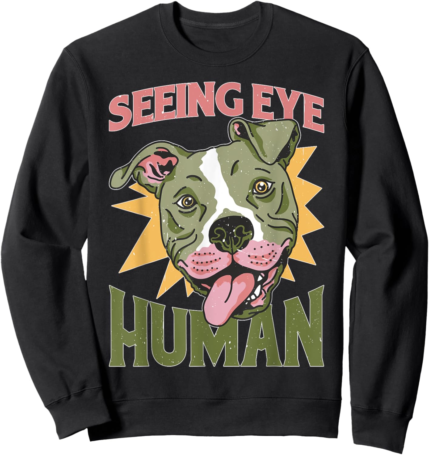 Seeing Eye Human -_ Sweatshirt - Sweatshirt | Black