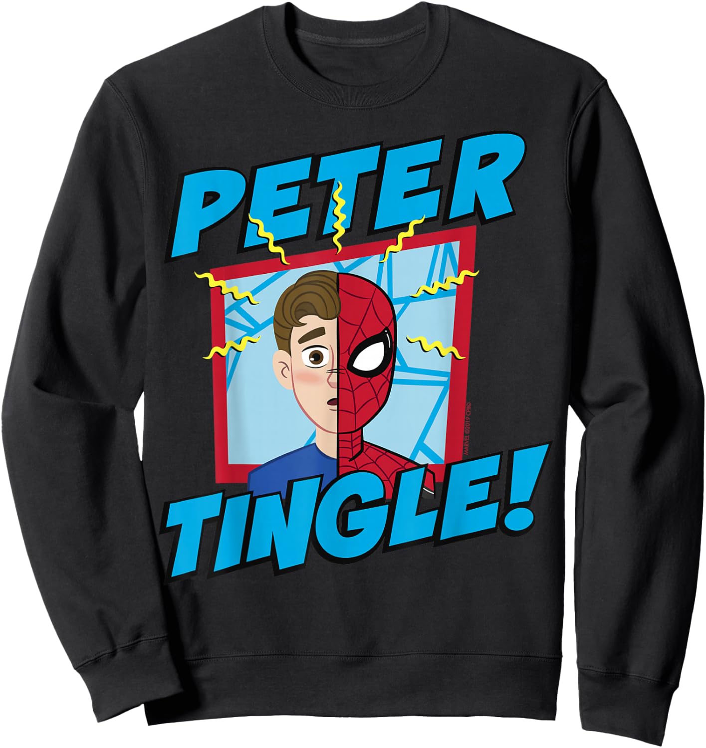 Marvel Spider-Man Far From Home Peter Tingle Poster Sweatshirt - Sweatshirt | Black