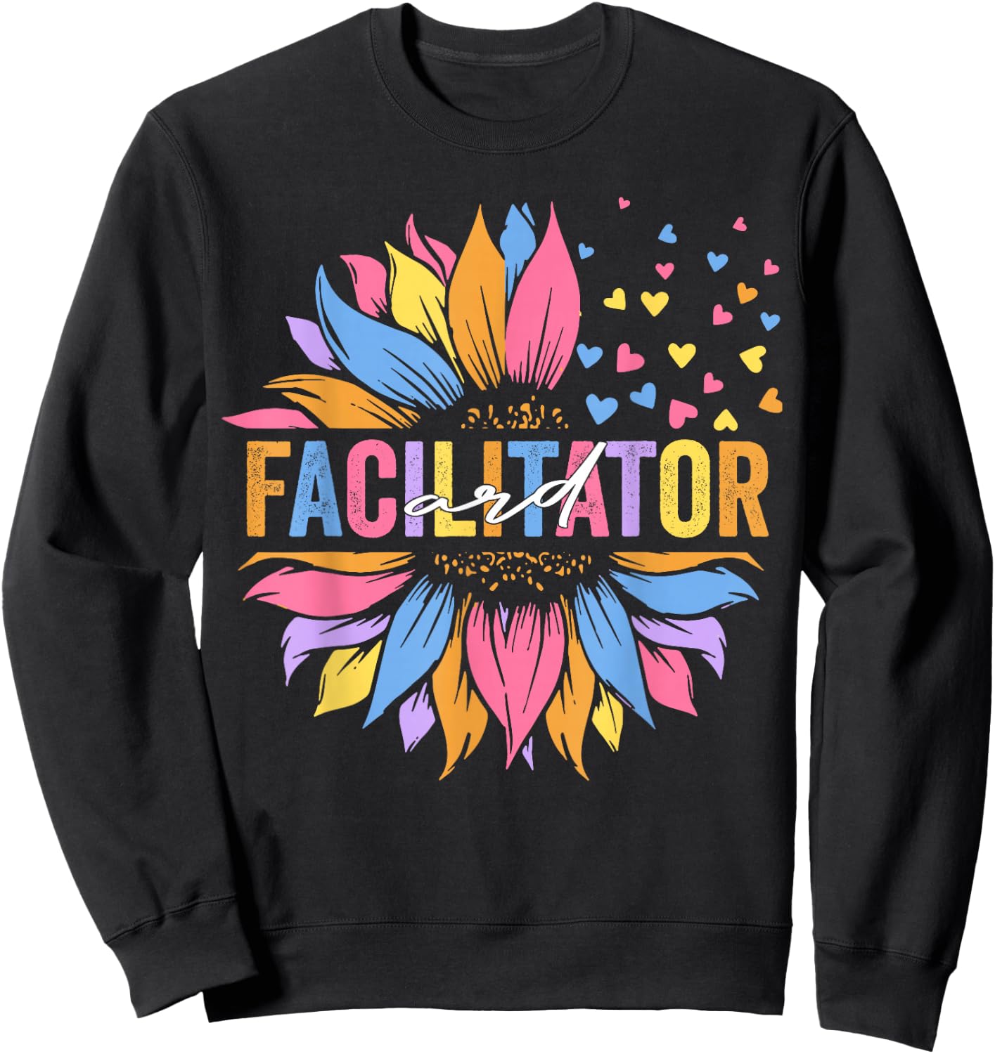 ARD Facilitator Special Education Sunflower Sweatshirt - Sweatshirt | Black