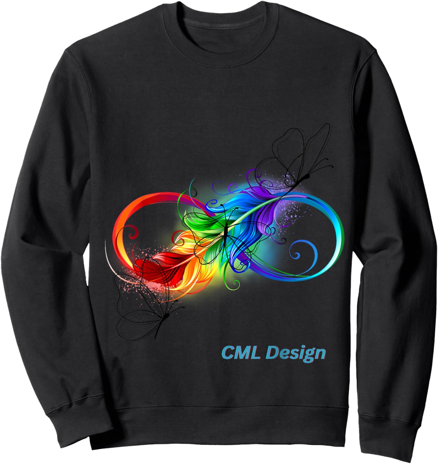 Infinity Sign Sweatshirt - Sweatshirt | Black