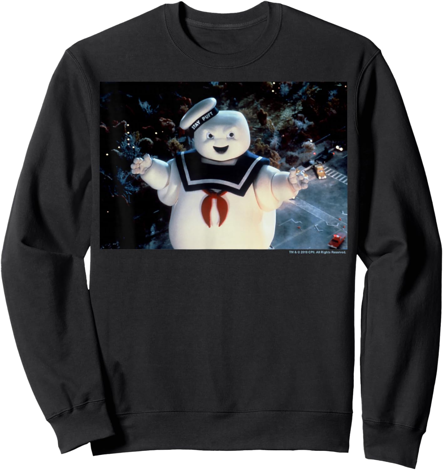 Ghostbusters Stay Puft Photo Sweatshirt - Sweatshirt | Black