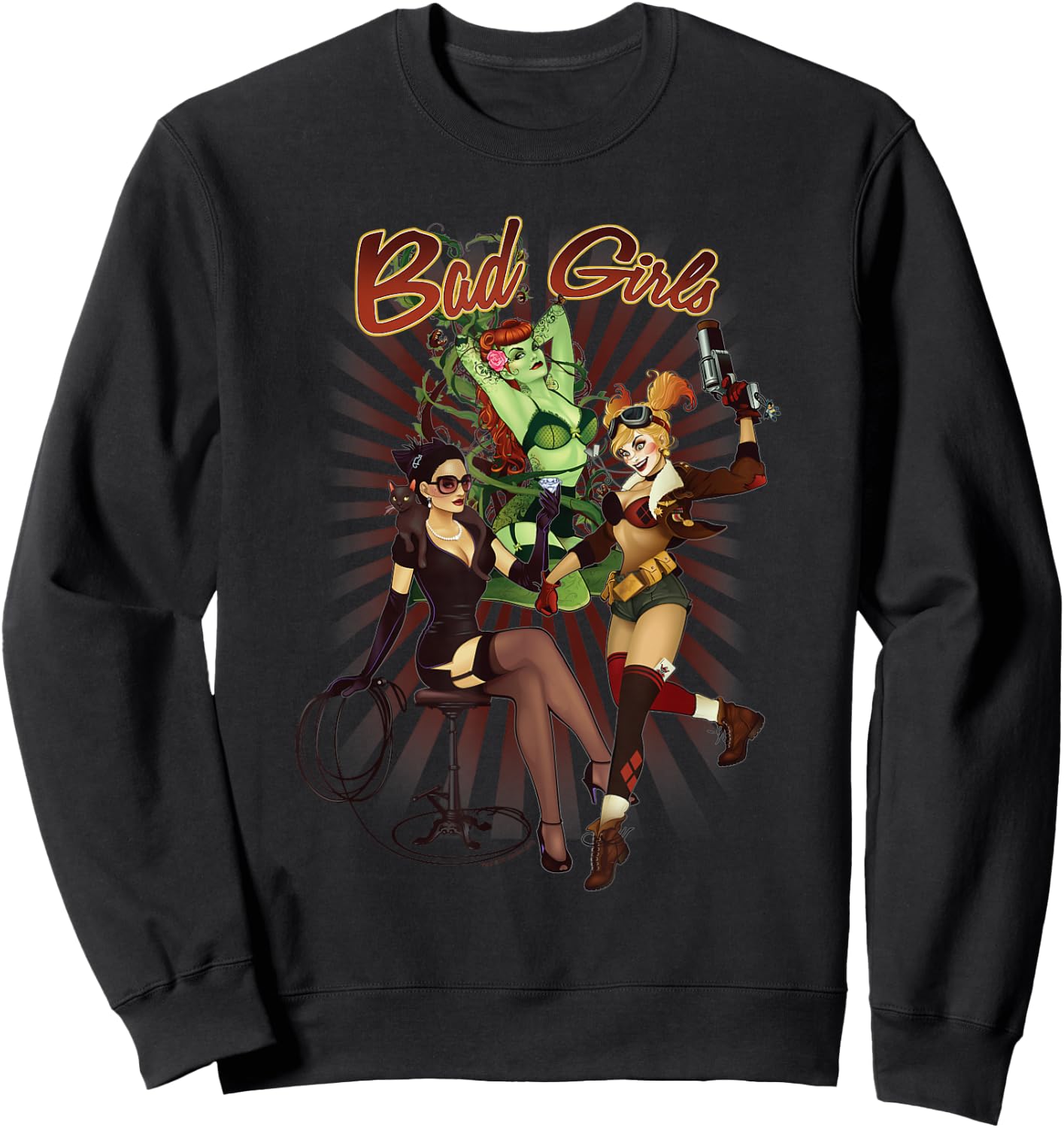 Batman Bad Girls Sweatshirt - Sweatshirt | Black
