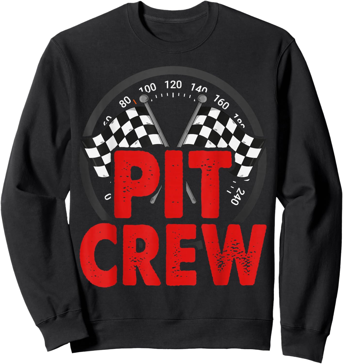 Pit Crew for Race Car Parties Sweatshirt - Sweatshirt | Black