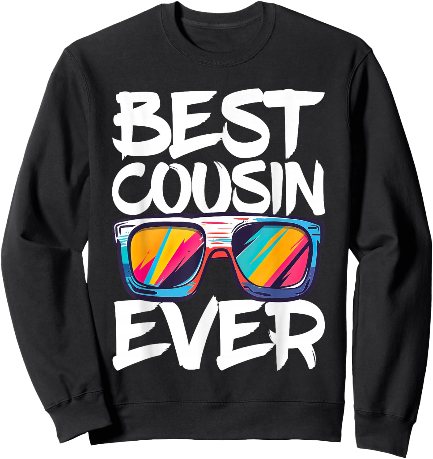 Best Cousin Ever Shirt Kids Boy Girl Cousin Crew Matching Sweatshirt - Sweatshirt | Black