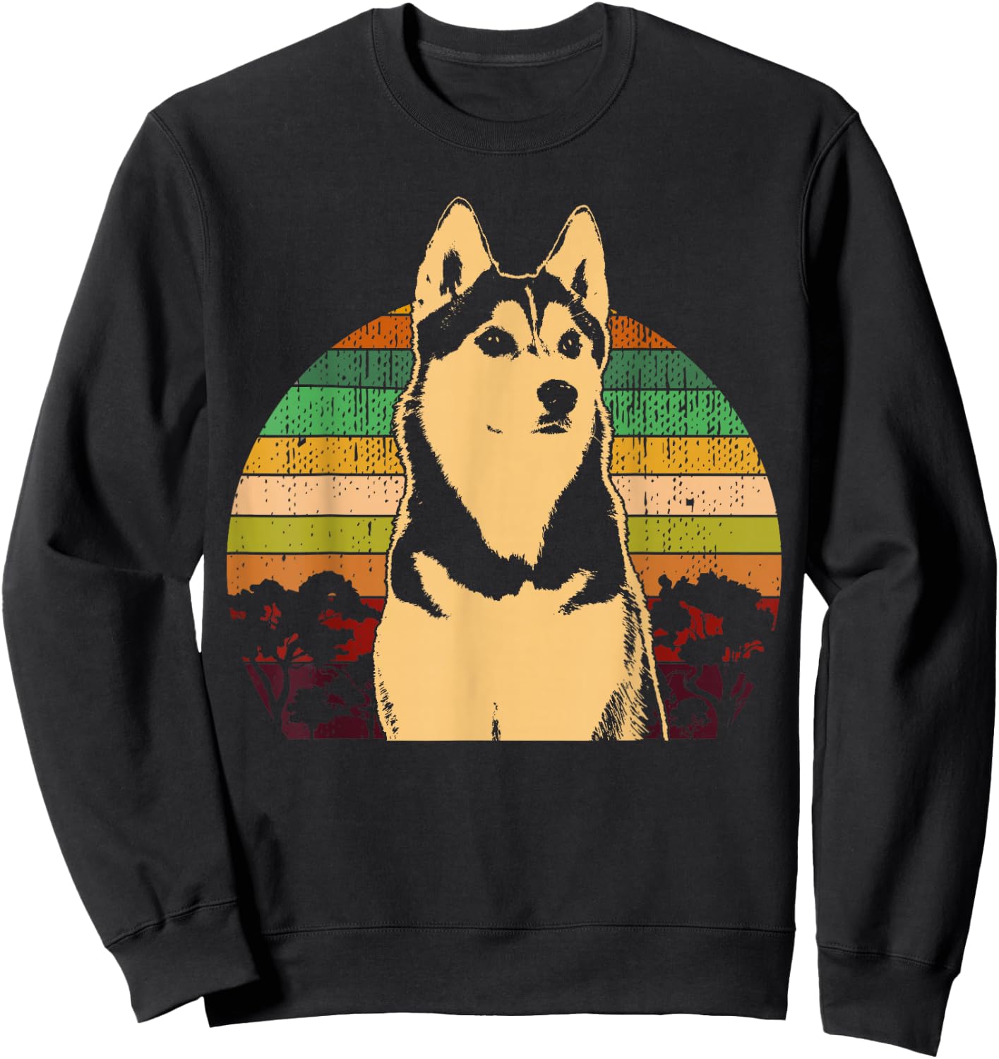 Sled Dog Husky Dog Breed Sweatshirt - Sweatshirt | Black