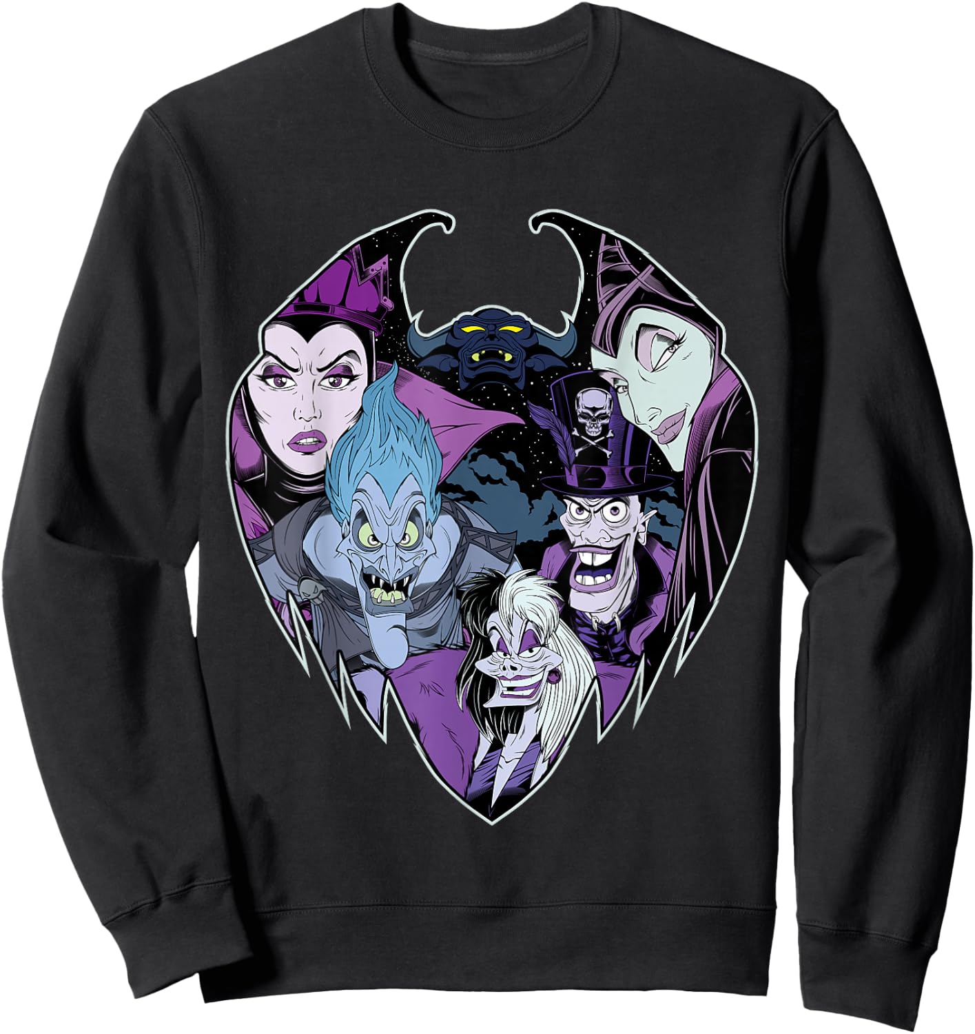 Disney Villains Evil Crew Sweatshirt - Sweatshirt | Black