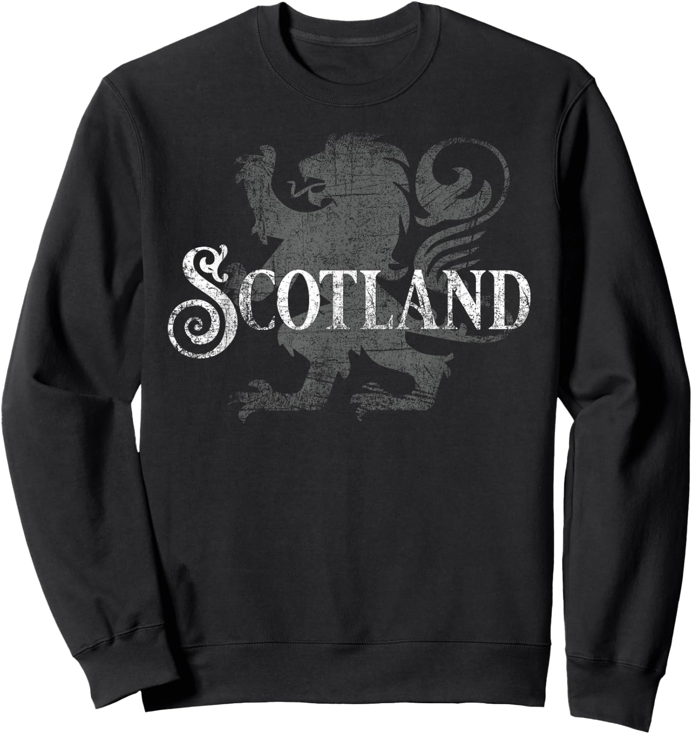 Flag of Scotland Lion Rampant Heraldry Scottish Pride Gift Sweatshirt - Sweatshirt | Black