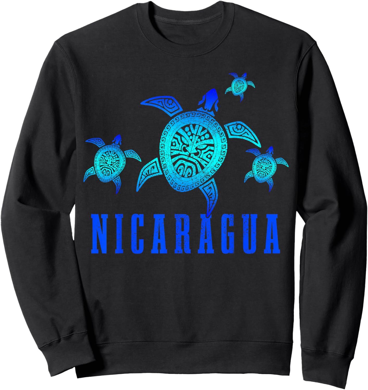 Nicaragua Sea Turtles Scuba Diving Diver Souvenir Sweatshirt - Sweatshirt | Black