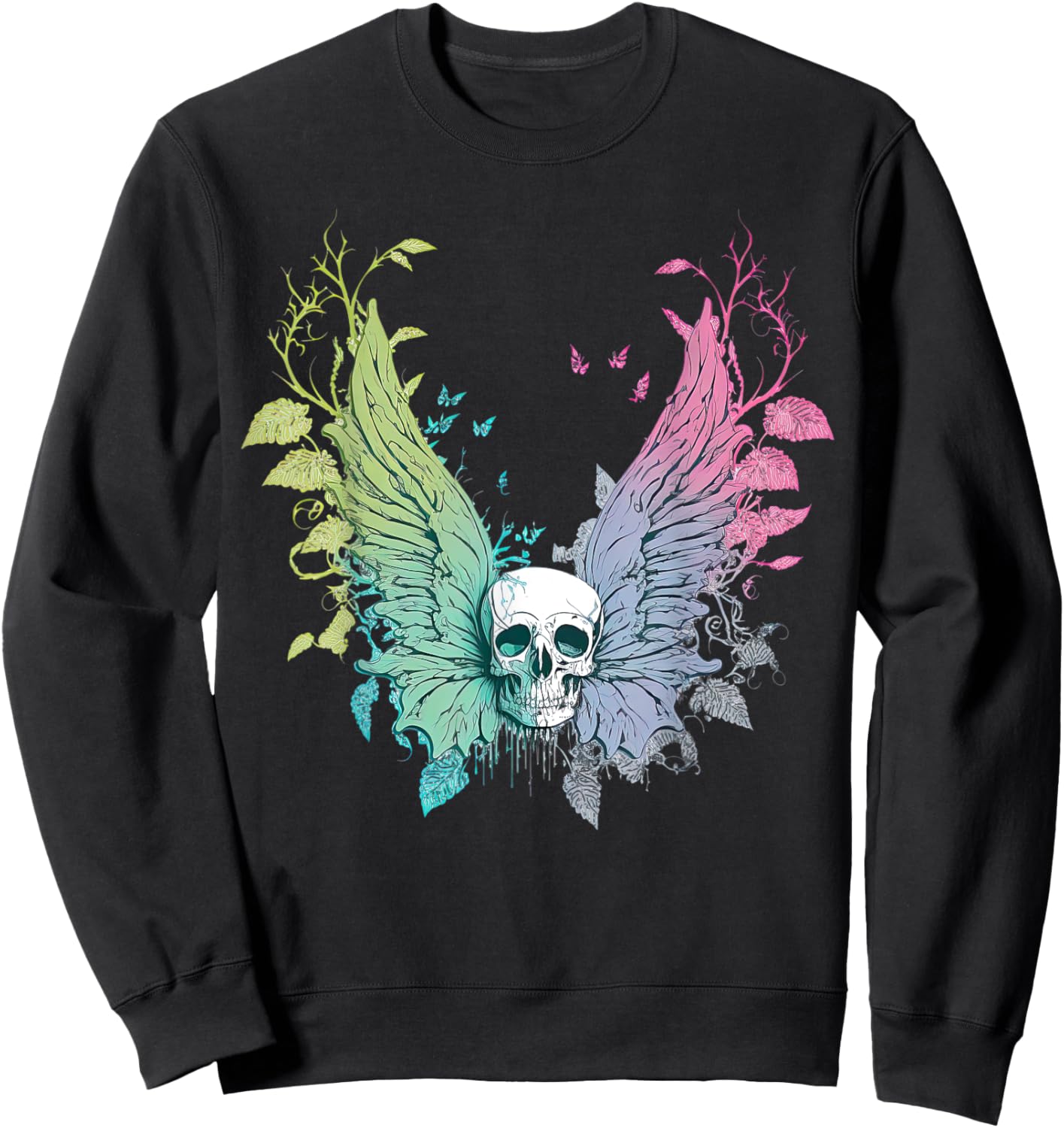 Goth Fairycore Aesthetic gothic fairy Aesthetic Sweatshirt - Sweatshirt | Black