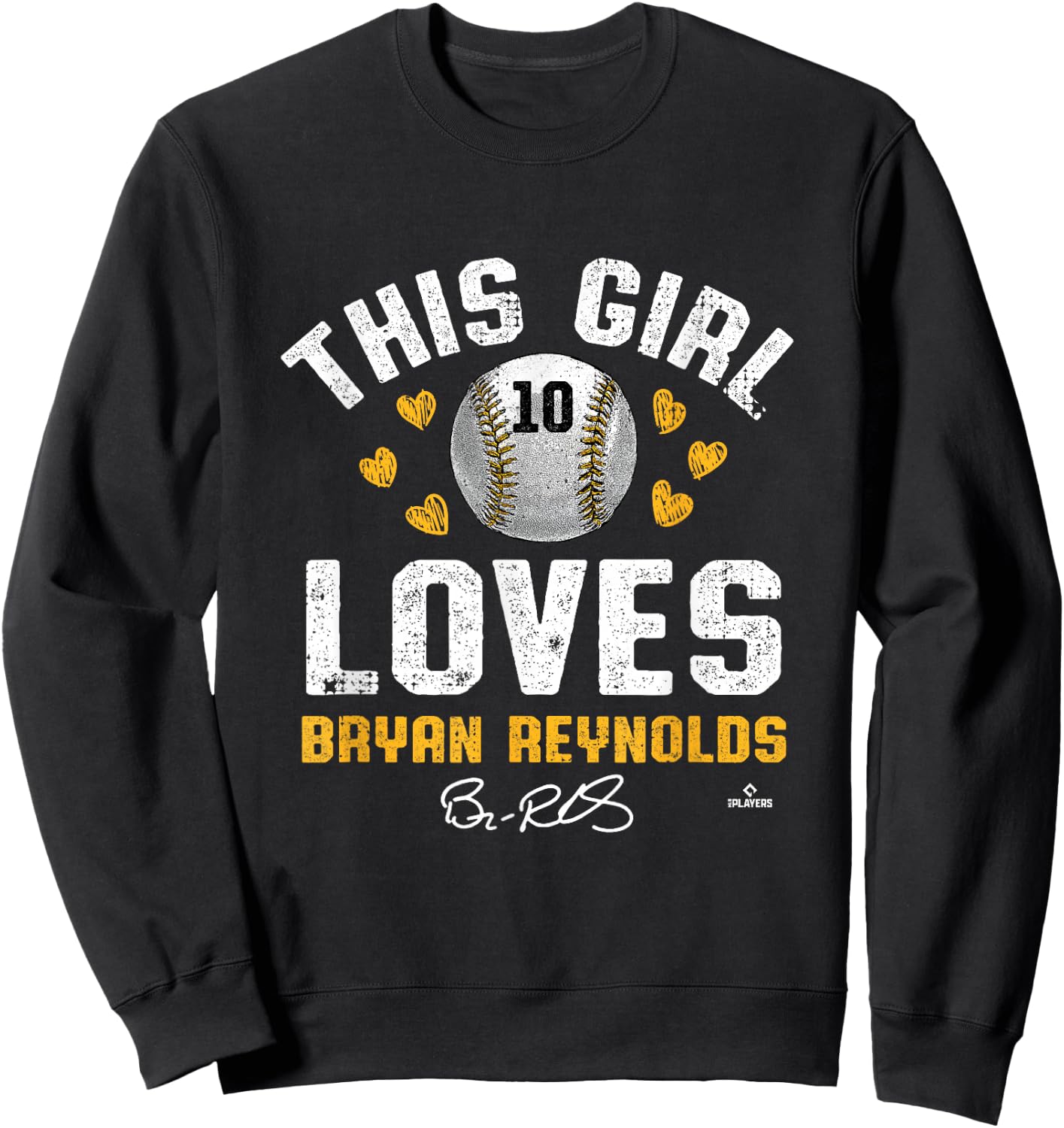 This Girl Loves Bryan Reynolds Pittsburgh MLBPA Sweatshirt - Sweatshirt | Black