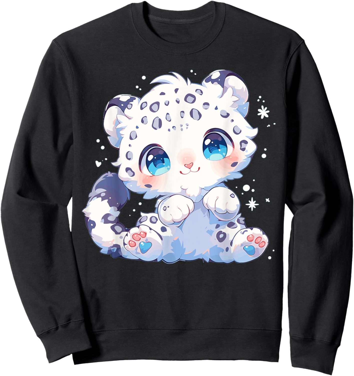 Snow Leopards Lovers Snow Leopard Sweatshirt - Sweatshirt | Black