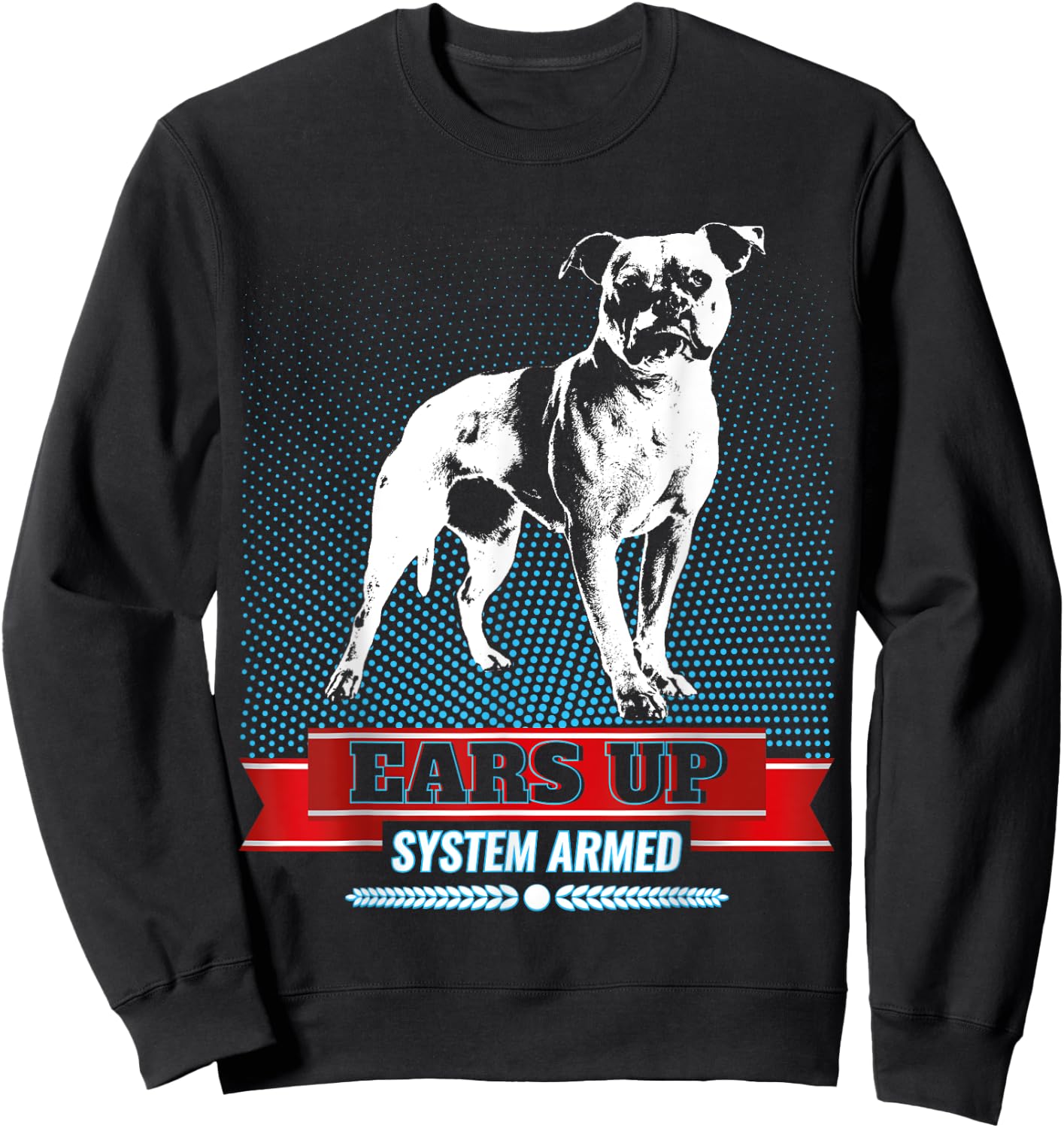 American Bulldog Old Southern White Bulldog Men Women Kids Sweatshirt - Sweatshirt | Black