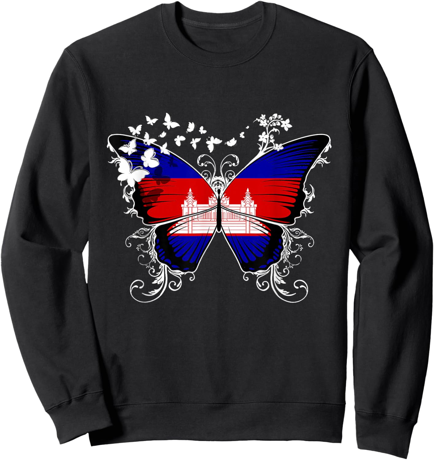 Cambodia Flag Cambodian Sweatshirt - Sweatshirt | Black