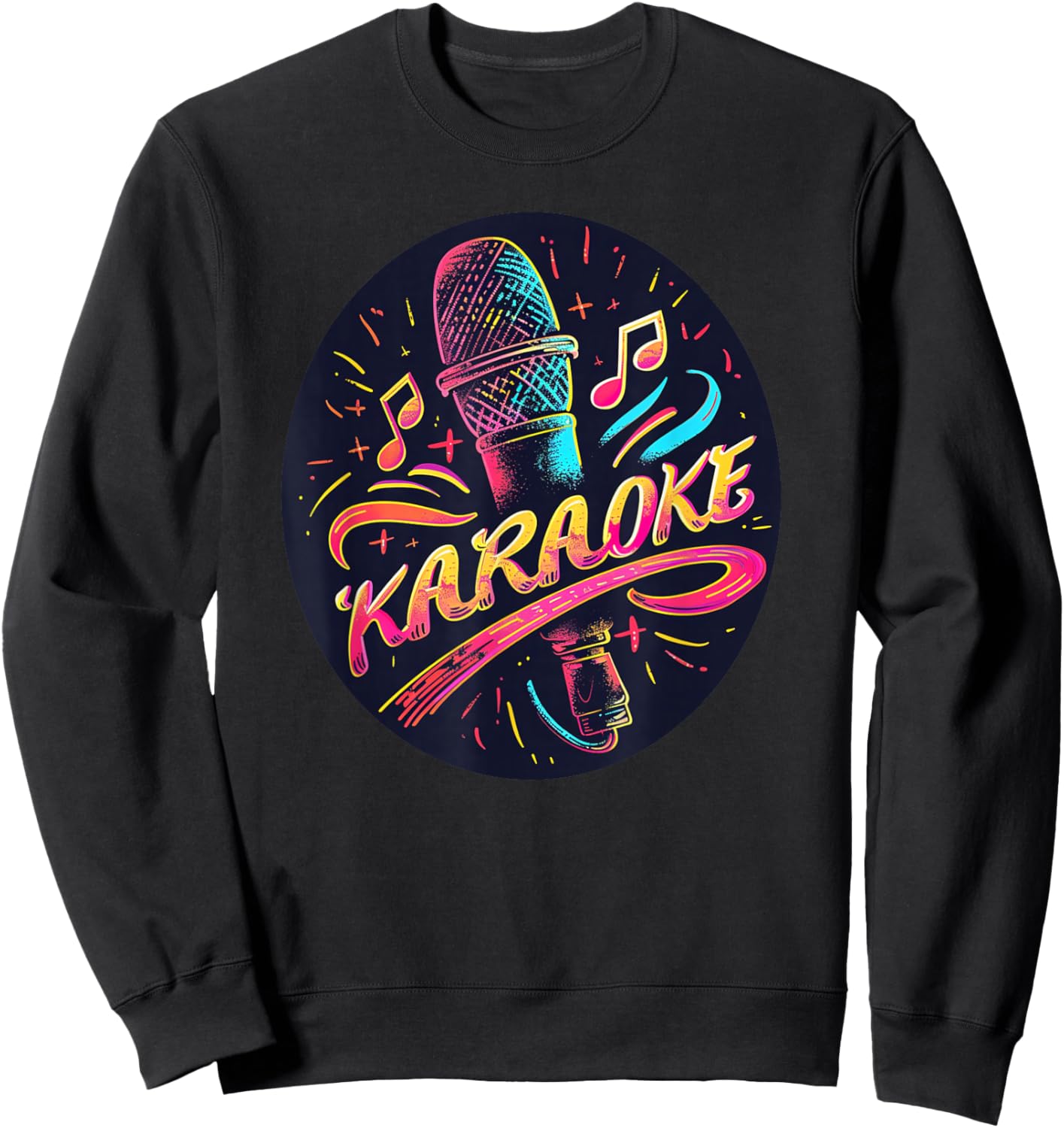 Pretty Karaoke Night Costume Sweatshirt - Sweatshirt | Black