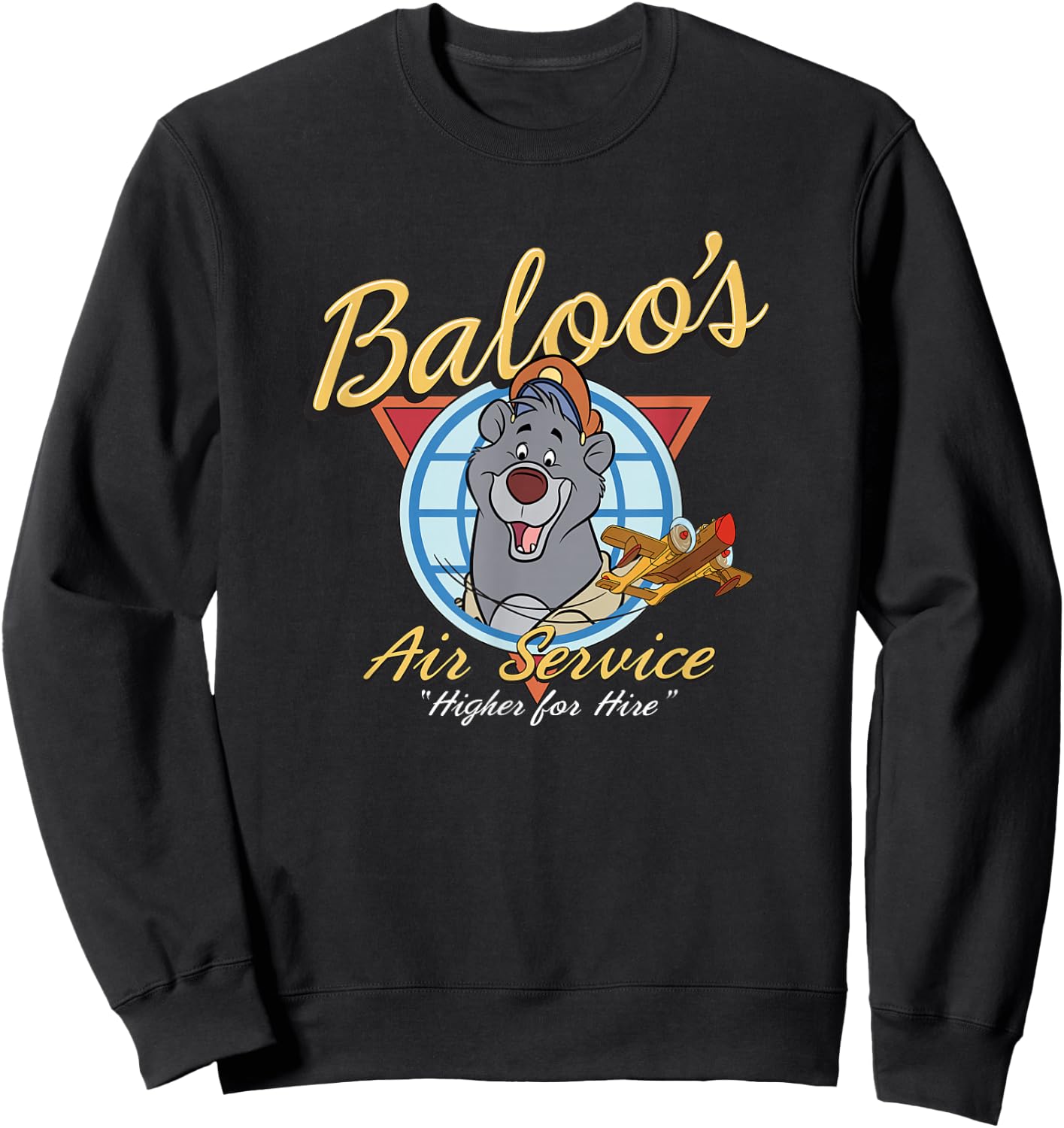 Disney - Talespin Baloo's Service Sweatshirt - Sweatshirt | Black