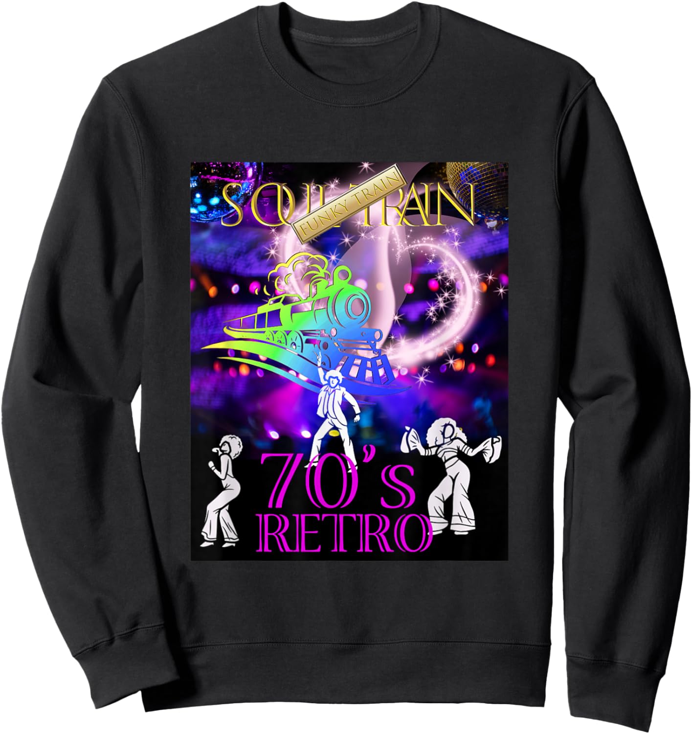 Soul Train_Funky_016 Sweatshirt - Sweatshirt | Black