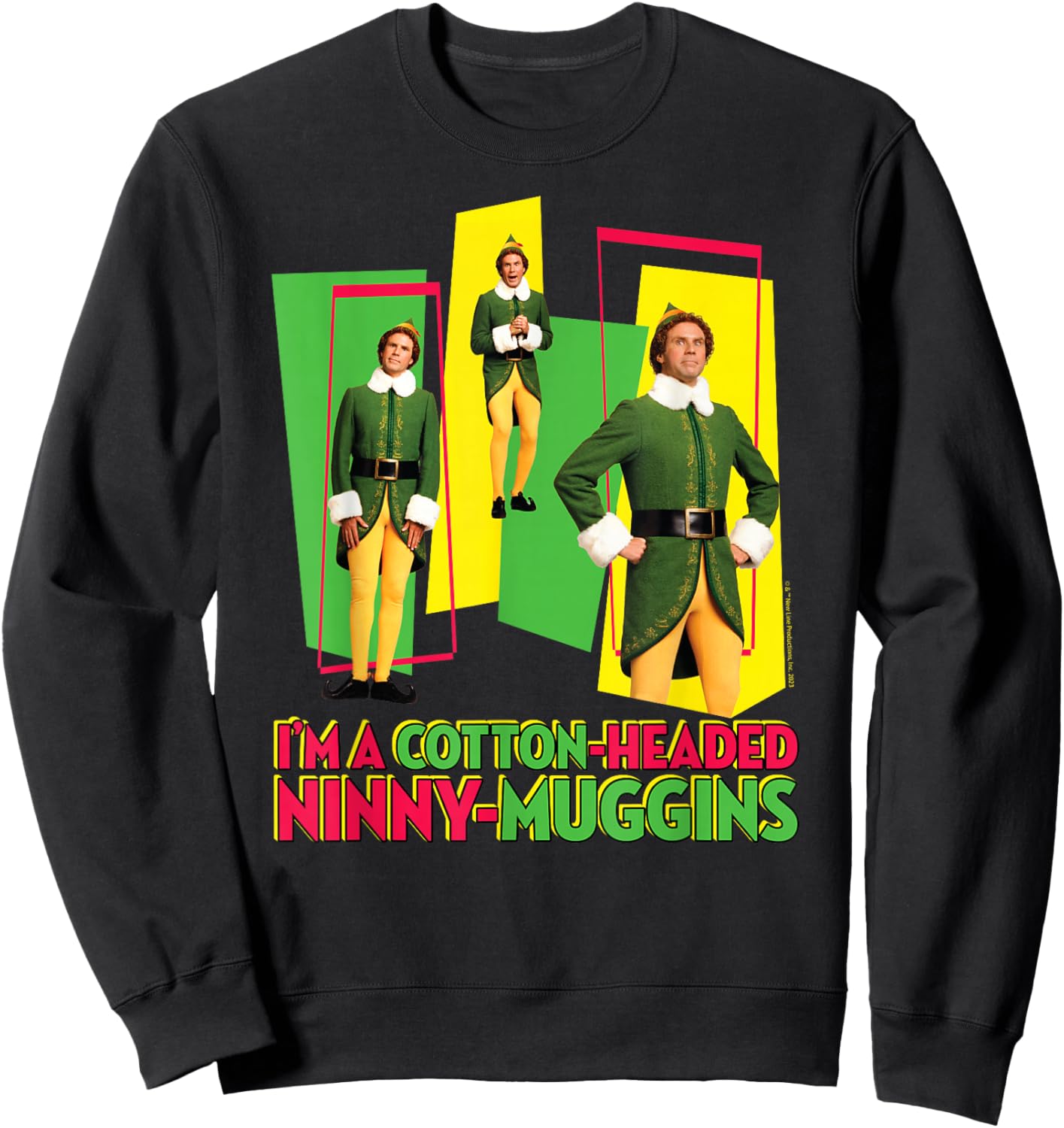 Elf - Cotton Headed Ninny Muggins Sweatshirt - Sweatshirt | Black
