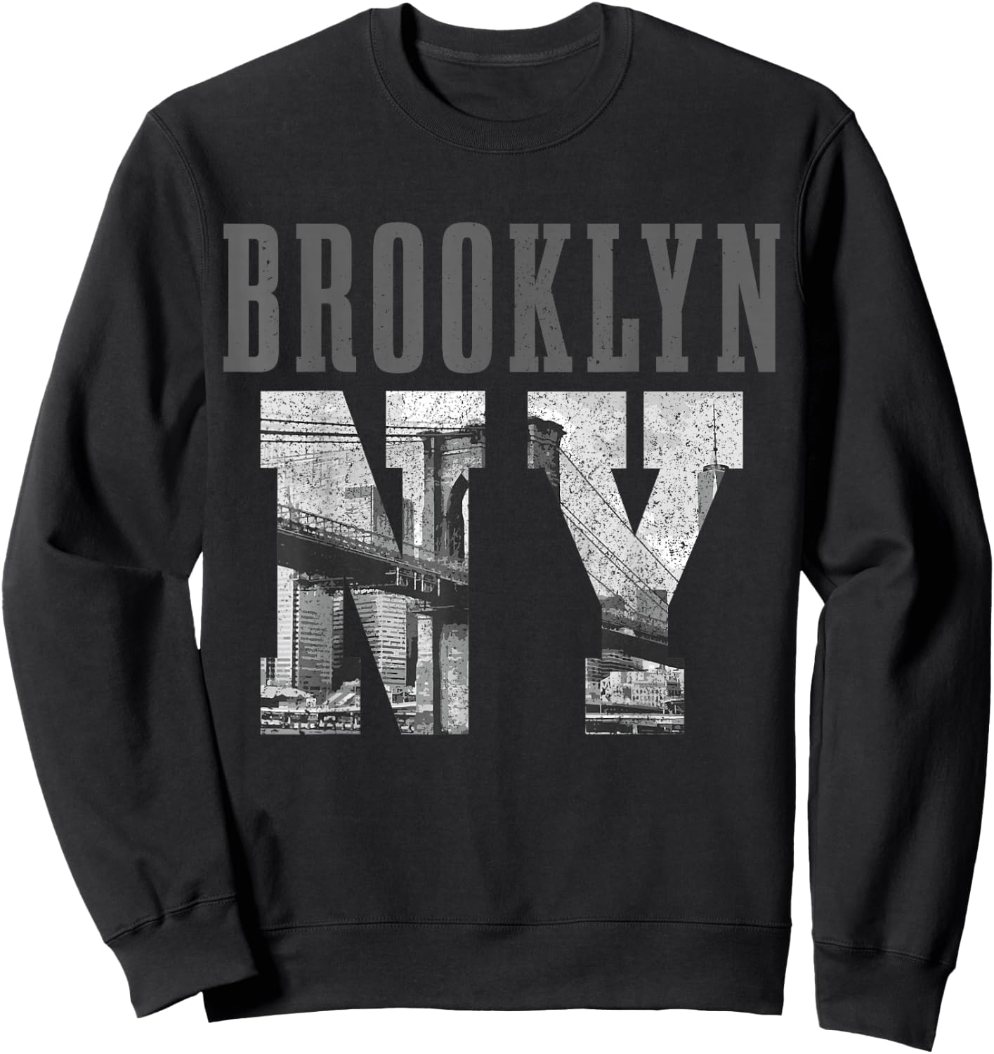 Brooklyn NY NYC New York City Vintage USA America Sweatshirt - Sweatshirt | Black