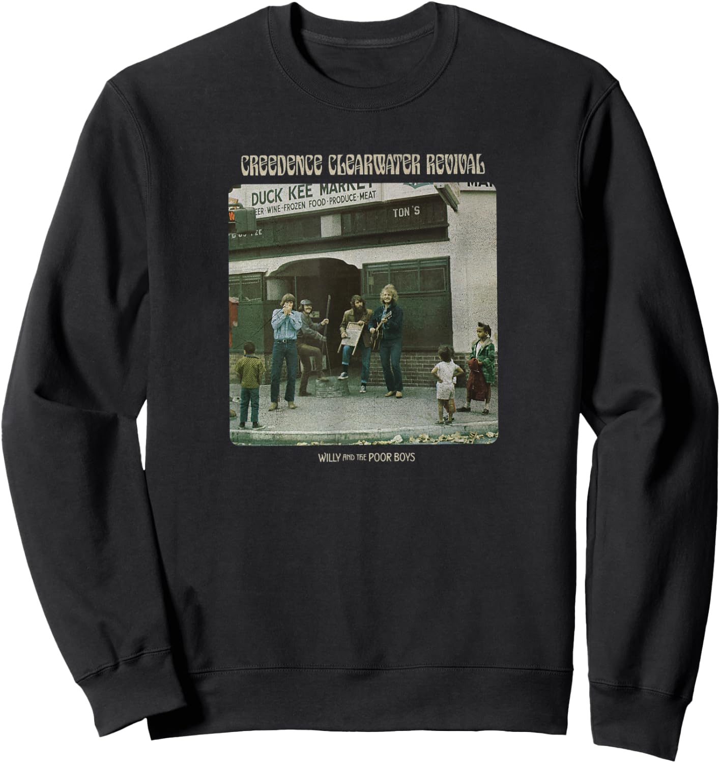 Creedence Clearwater Revival Willy & The Poor Boys Sweatshirt - Sweatshirt | Black