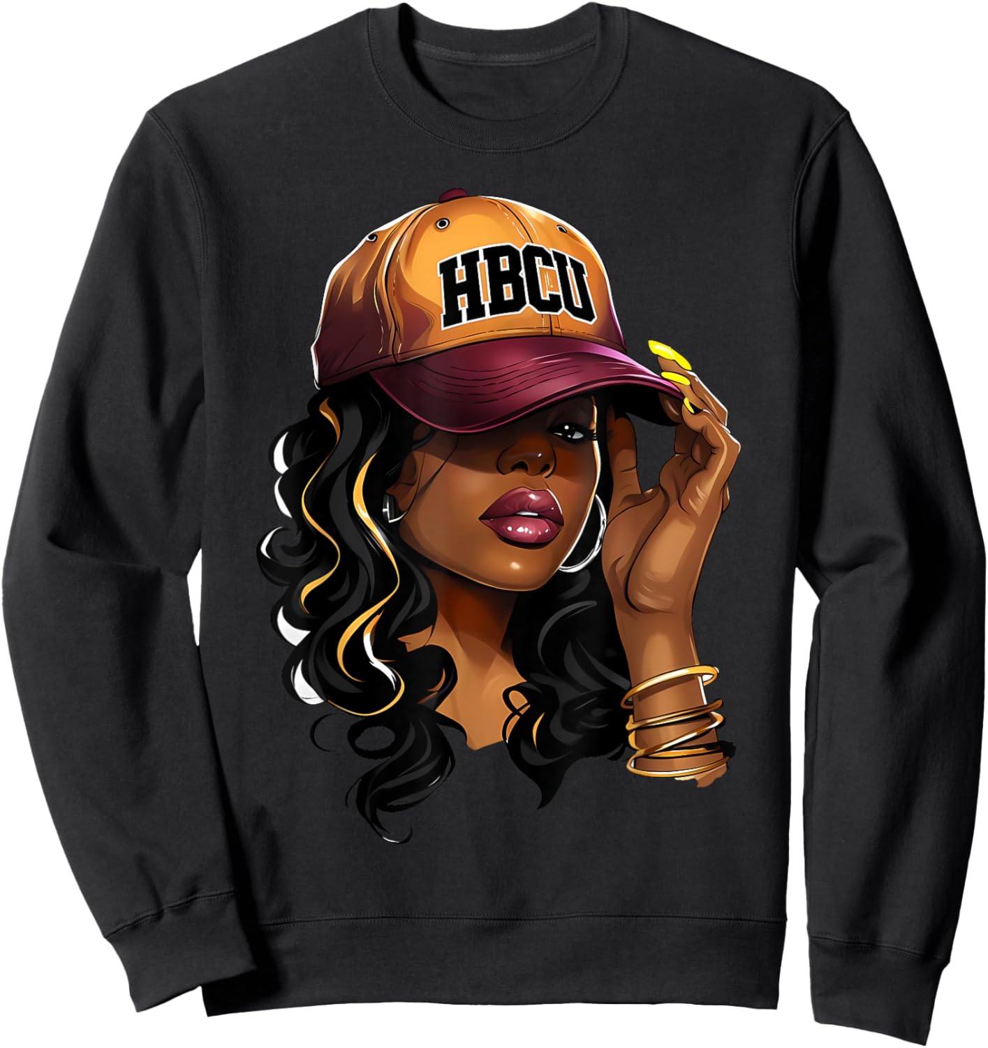 Retro Dope Future HBCU Grad Black Graduation HBCU Girl Women Sweatshirt - Sweatshirt | Black