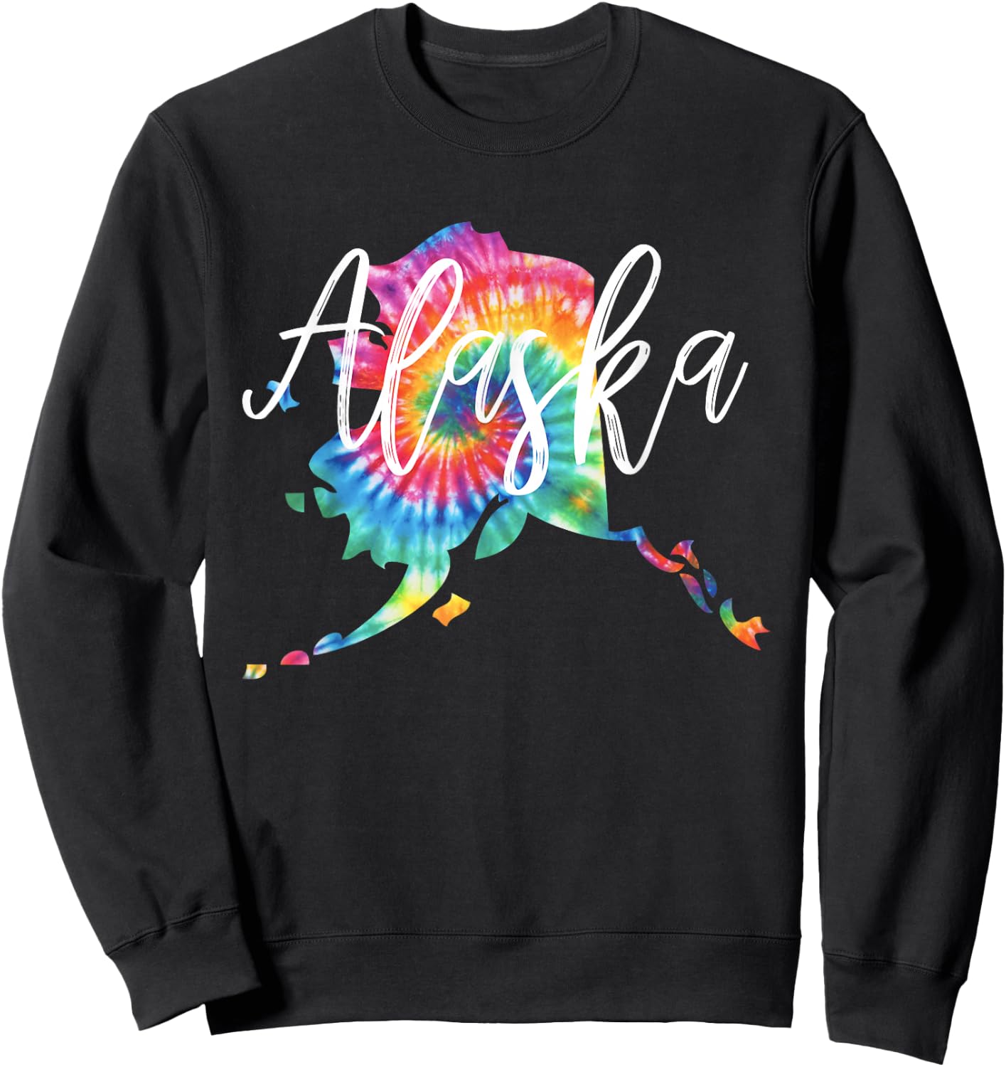 Alaska Tie Dye Sweatshirt - Sweatshirt | Black
