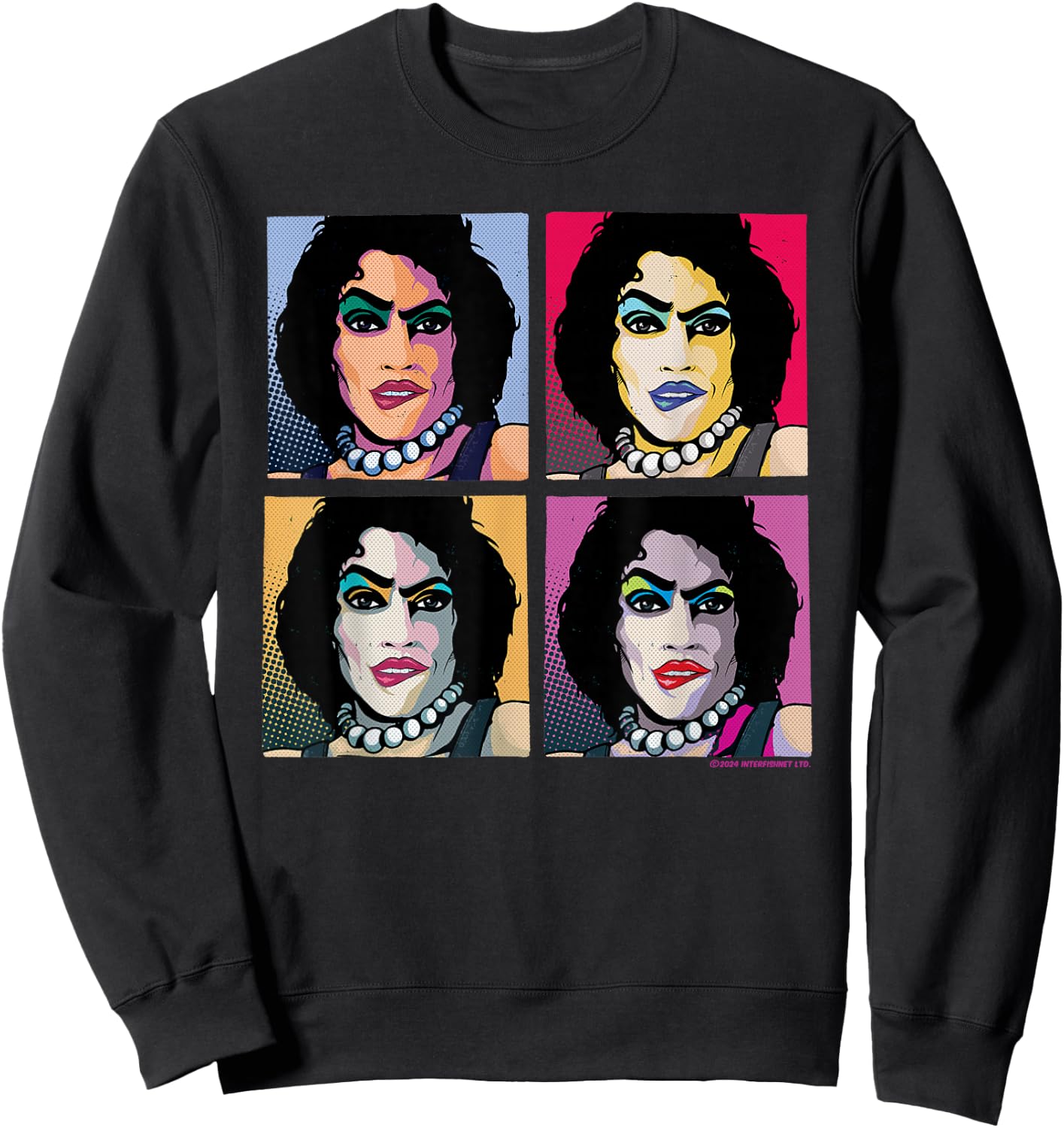 Rocky Horror Show Doctor Frank N Furter Pop Art Sweatshirt - Sweatshirt | Black