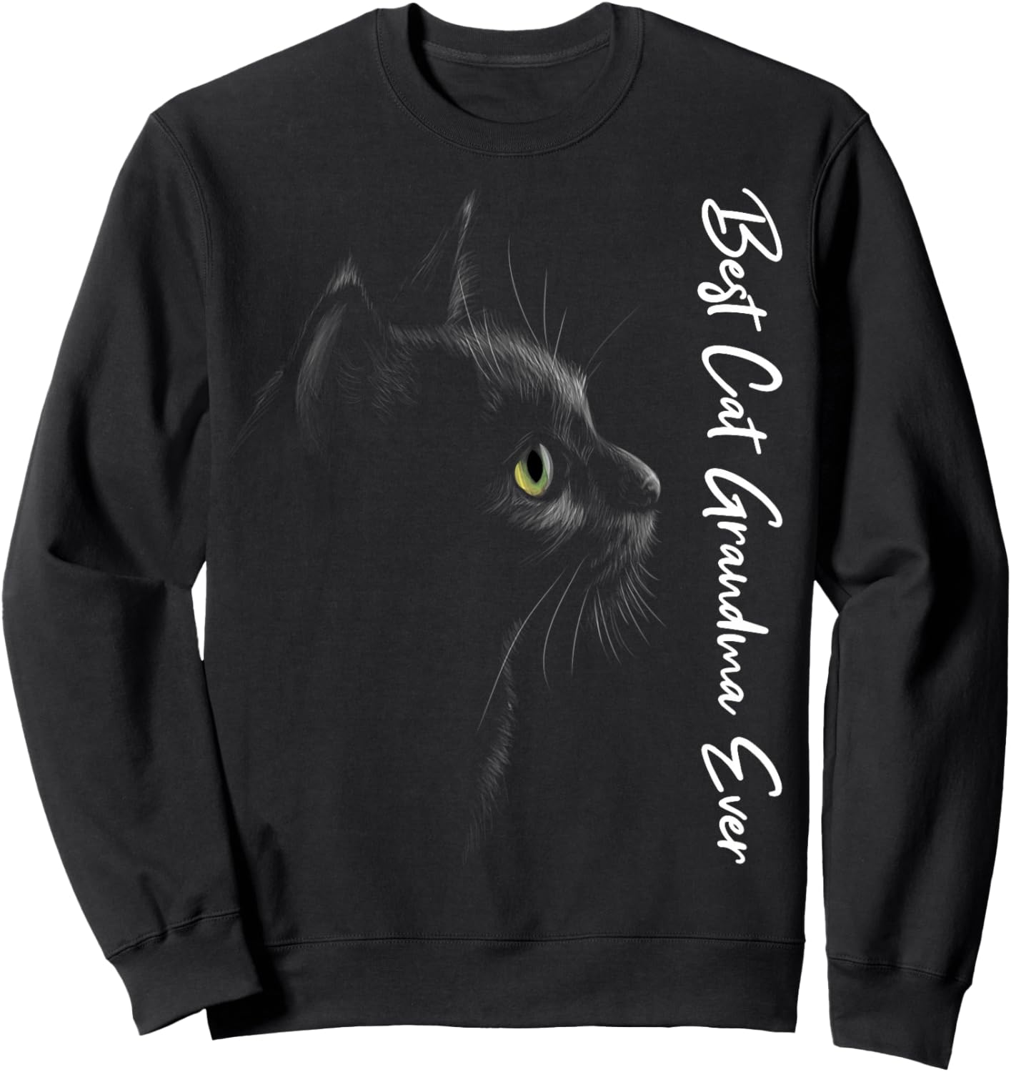 Best Cat Grandma ever Cats Cat Sweatshirt - Sweatshirt | Black
