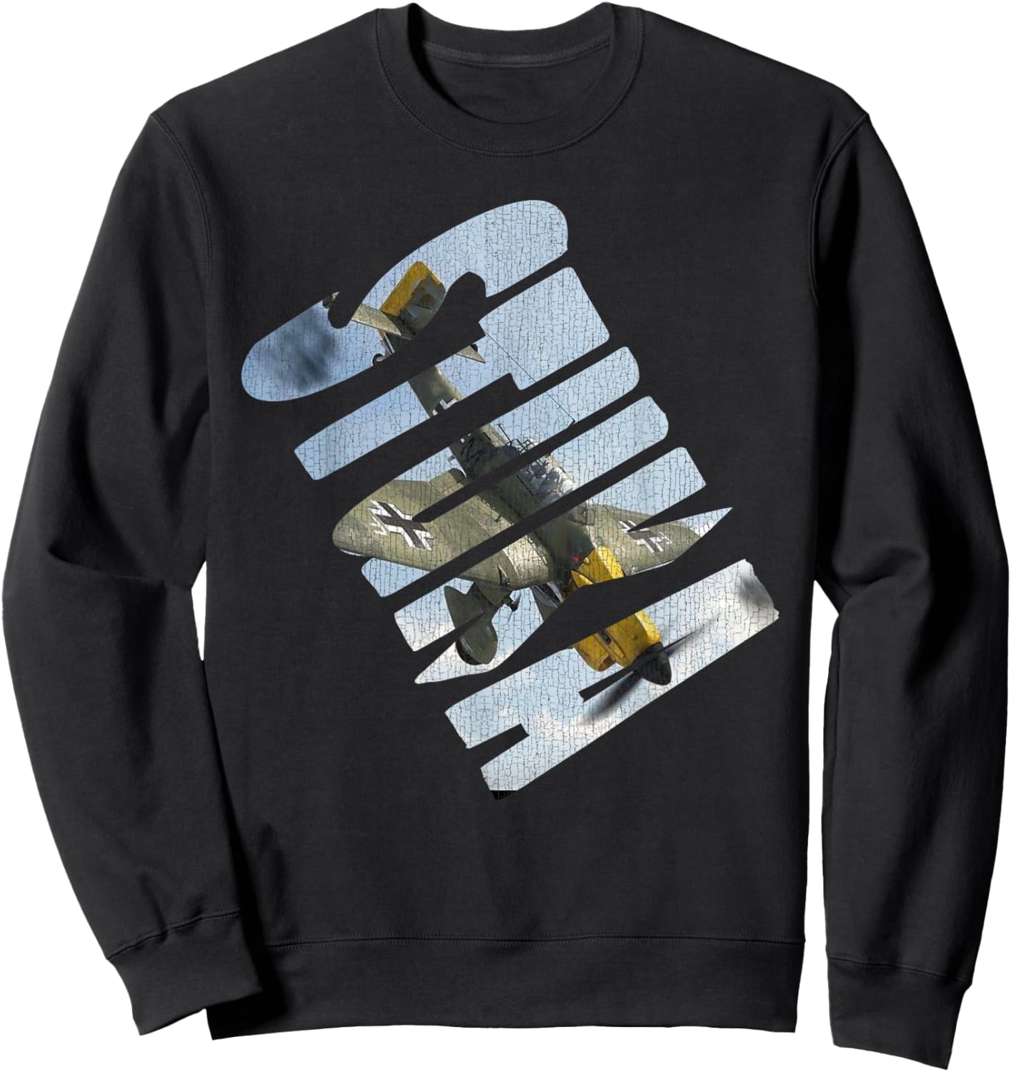 Stuka Junkers Ju 87 WW2 German Warbird Aviation Hobbyist Sweatshirt - Sweatshirt | Black