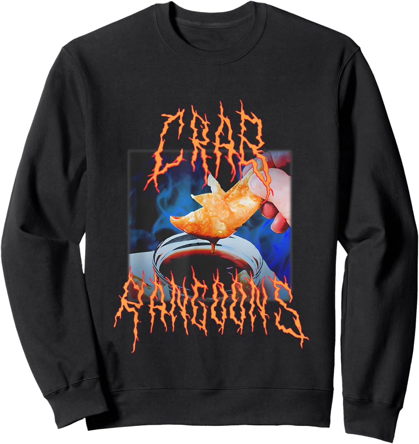 Crab Rangoon Funny Crab Rangoon Lovers Sweatshirt - Sweatshirt | Black