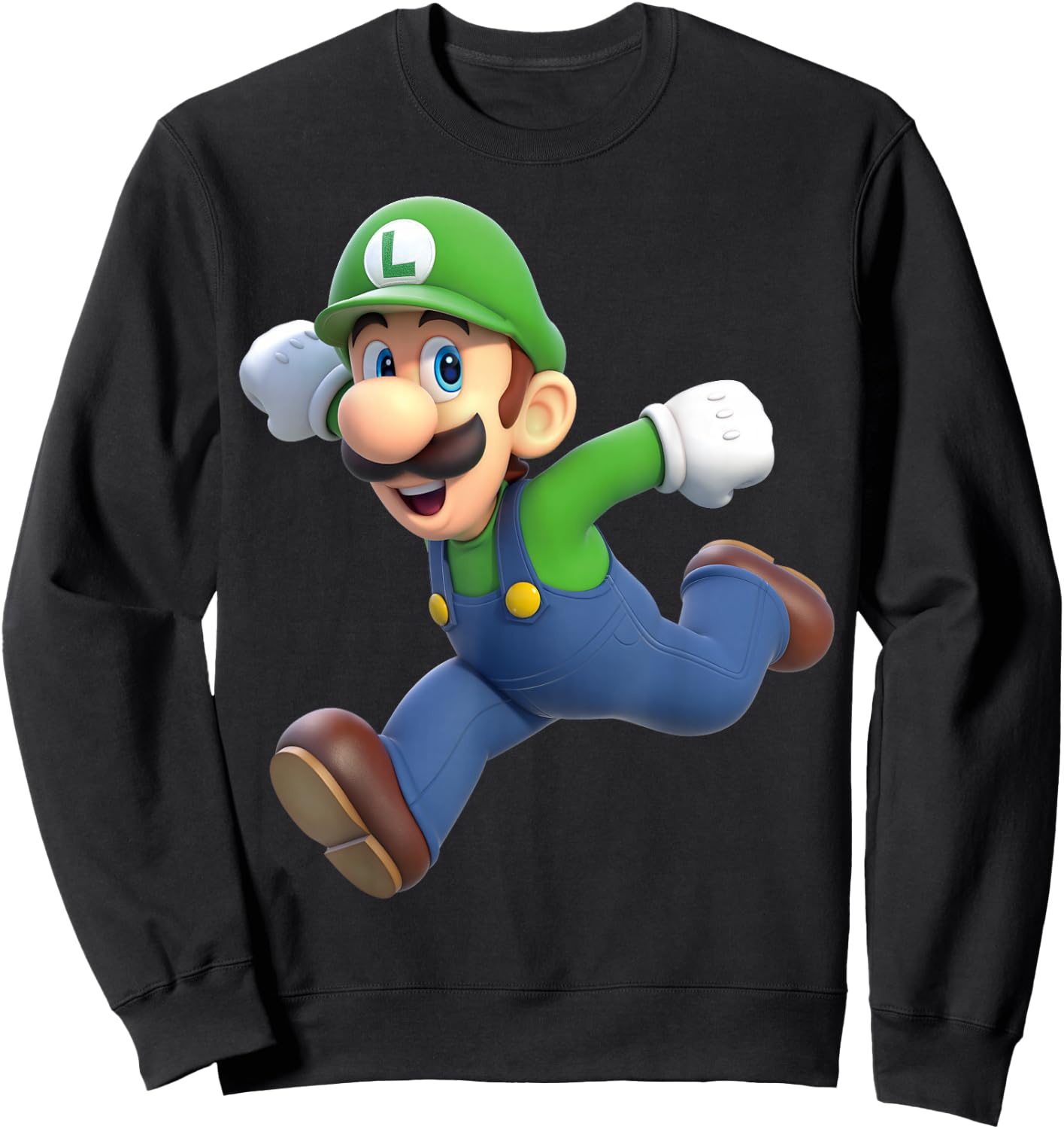 Super Mario Luigi 3D Poster Sweatshirt - Sweatshirt | Black