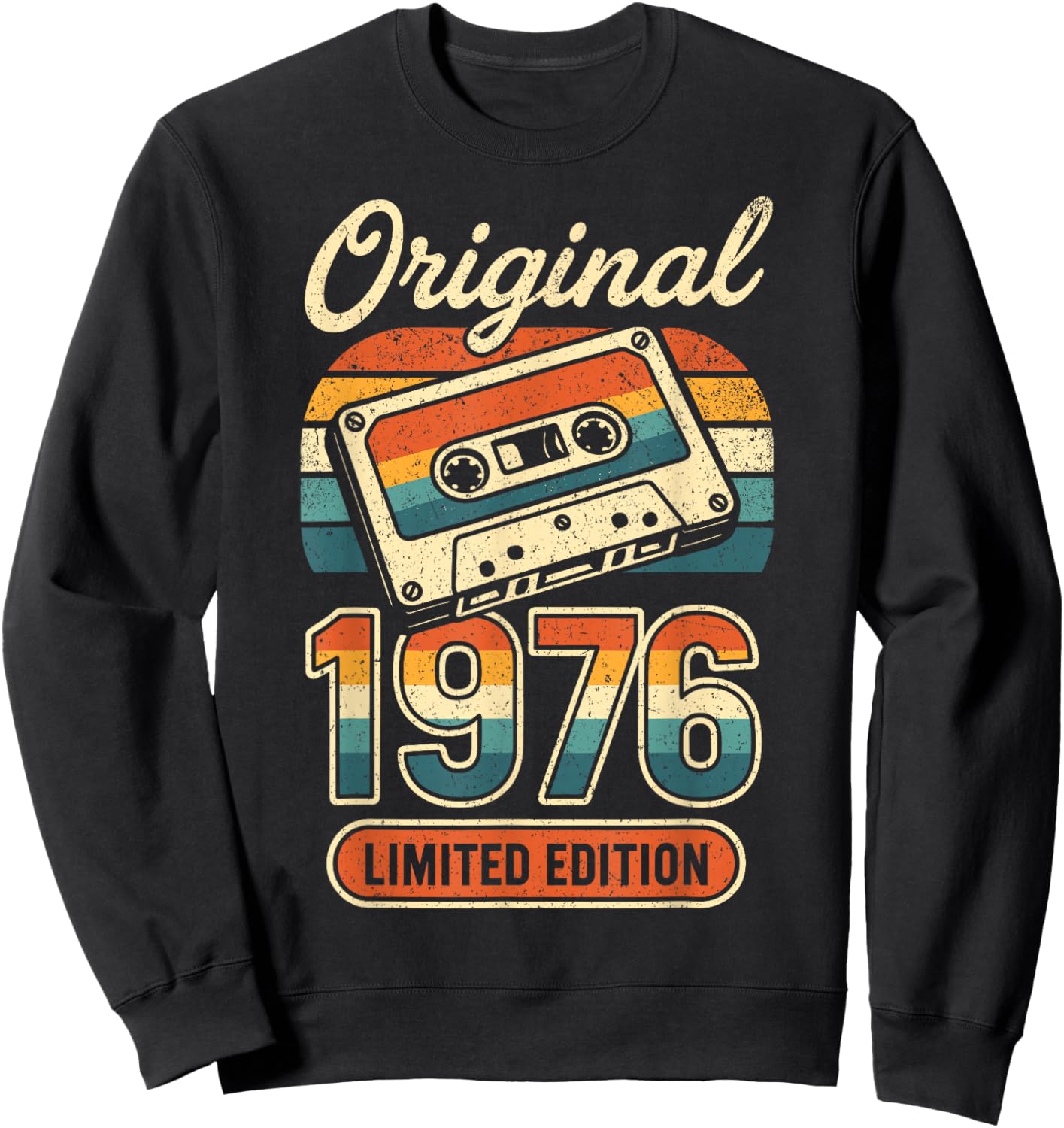 50th Birthday Man Woman 50 Years Decoration 1976 Gift Funny Sweatshirt - Sweatshirt | Black