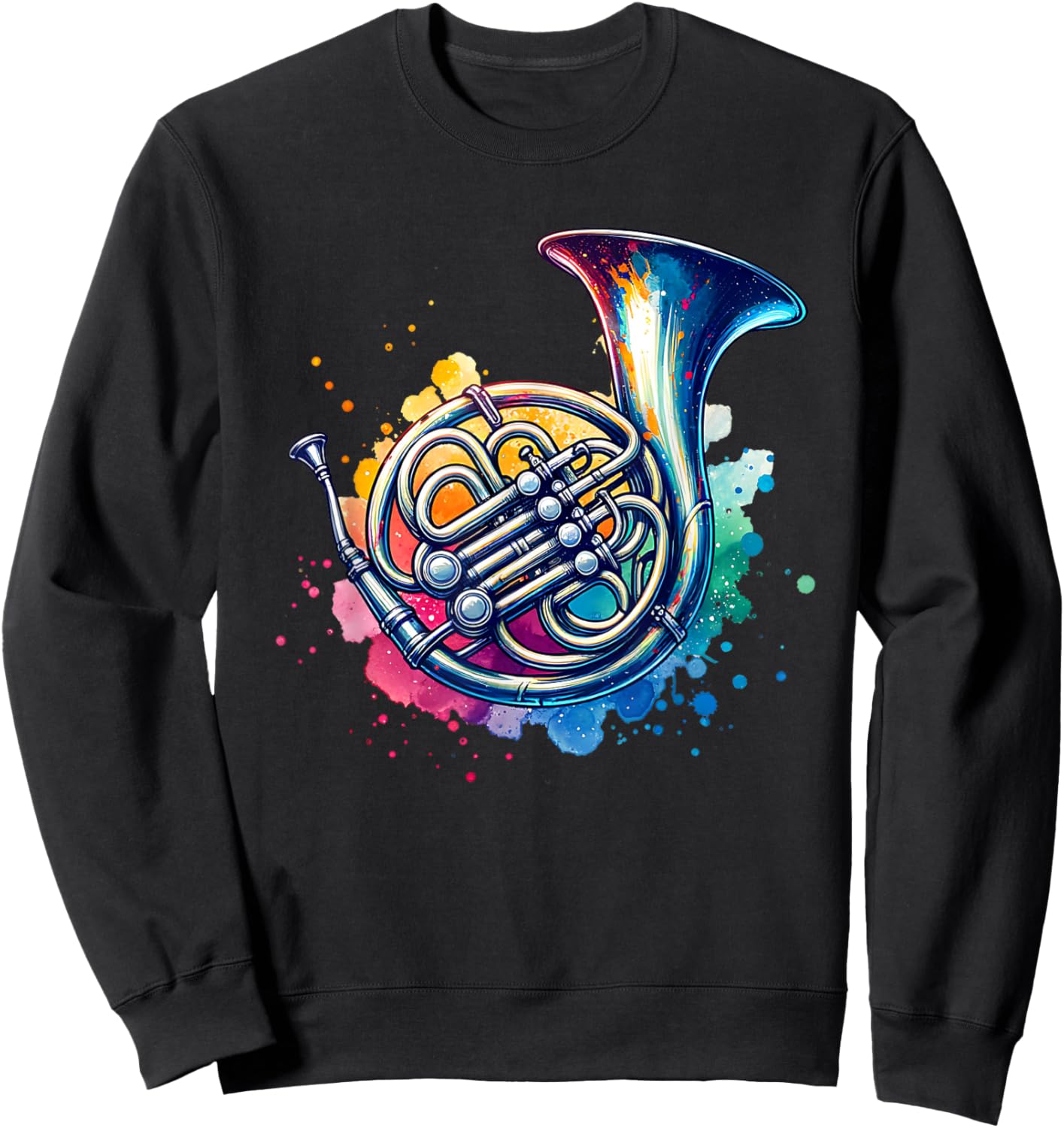 Buntes Waldhorn Sweatshirt - Sweatshirt | Black