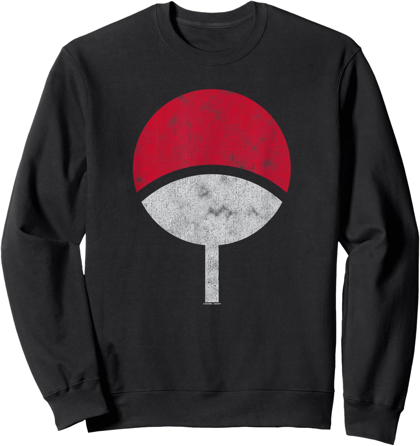 Naruto Shippuden Sasuke Uchiha Symbol Desperate Sweatshirt - Sweatshirt | Black