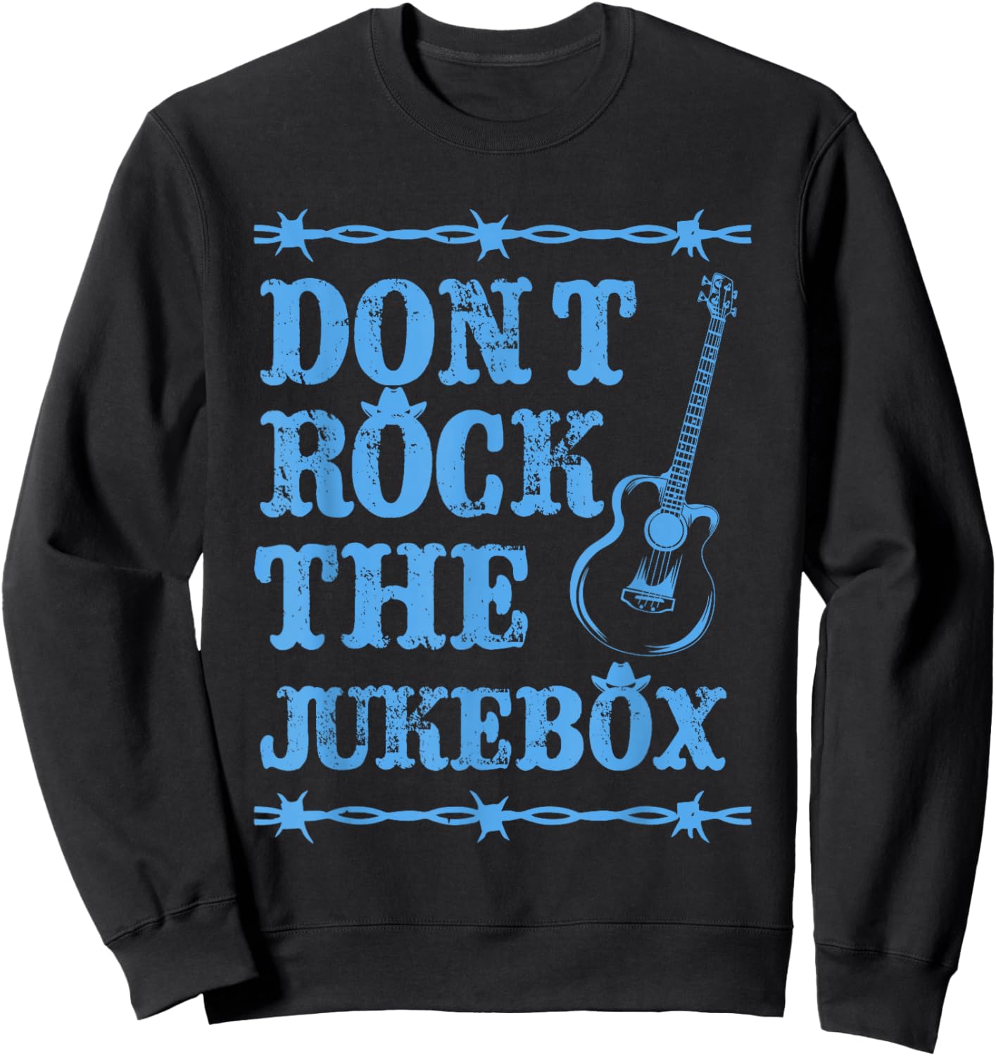 Don't Rock The Jukebox Design Sweatshirt - Sweatshirt | Black