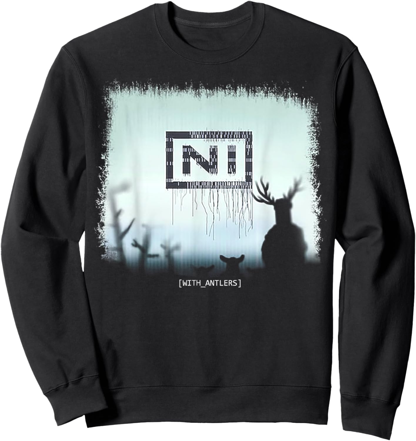 Ni With Antlers Sweatshirt - Sweatshirt | Black