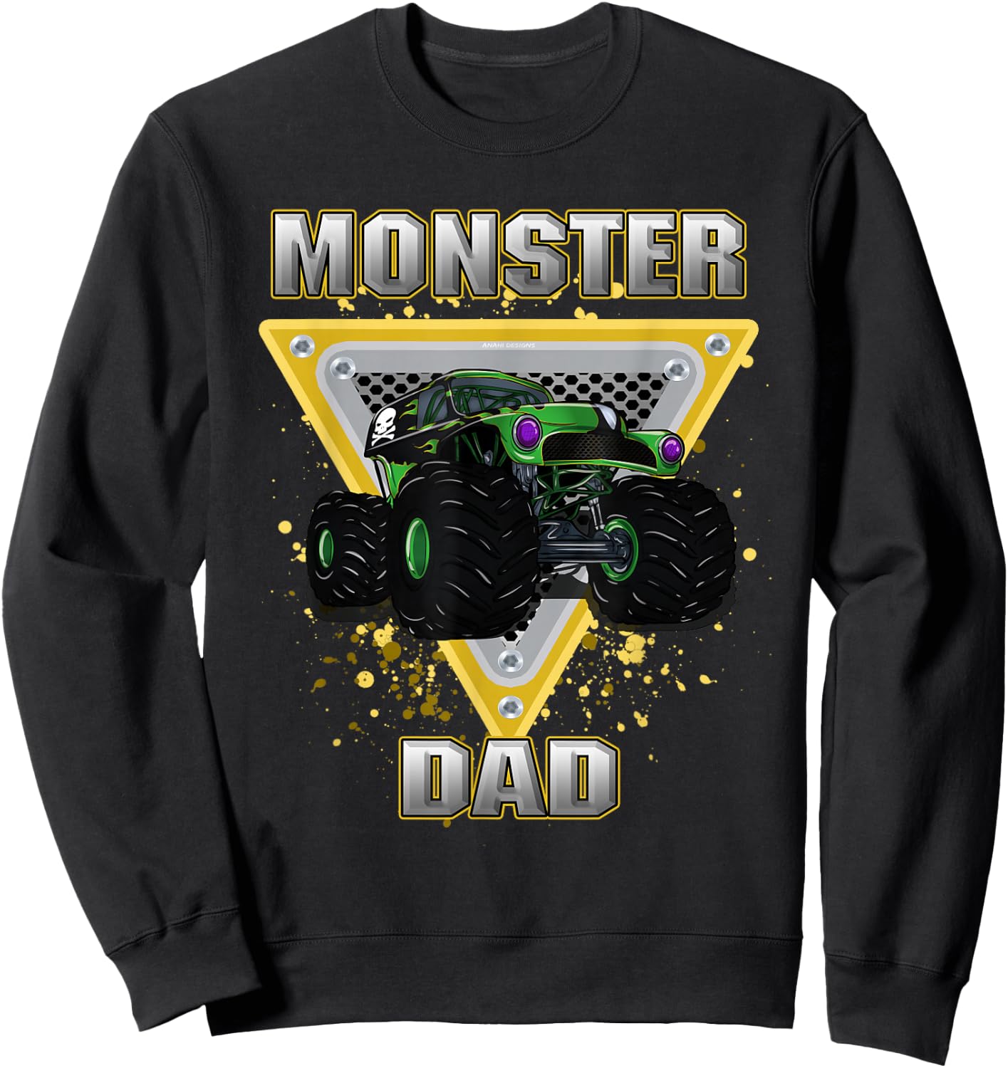 Monster Truck Dad Sweatshirt - Sweatshirt | Black