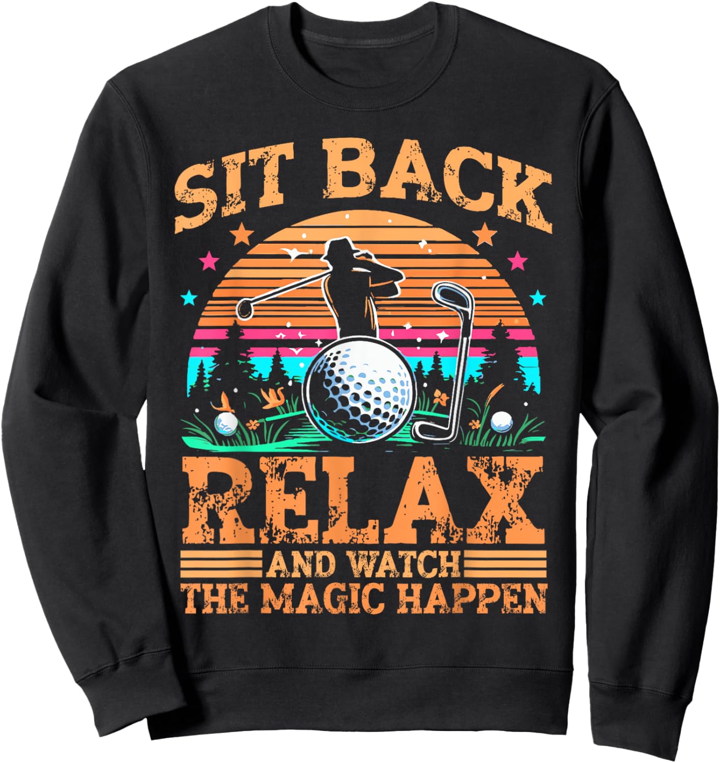Funny Golf Player Sweatshirt - Sweatshirt | Black