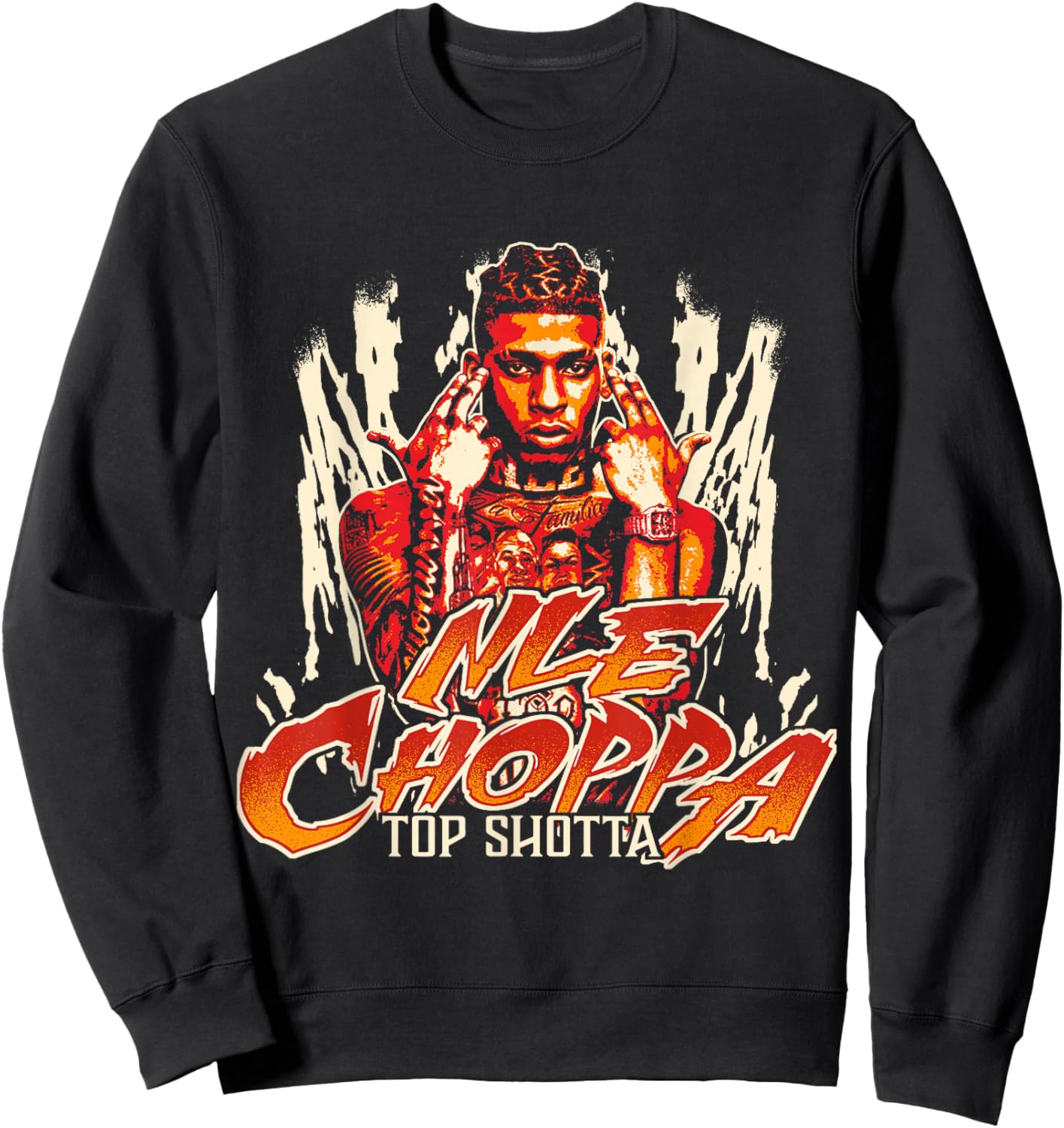 Nle Choppa - Top Shotta Sweatshirt - Sweatshirt | Black